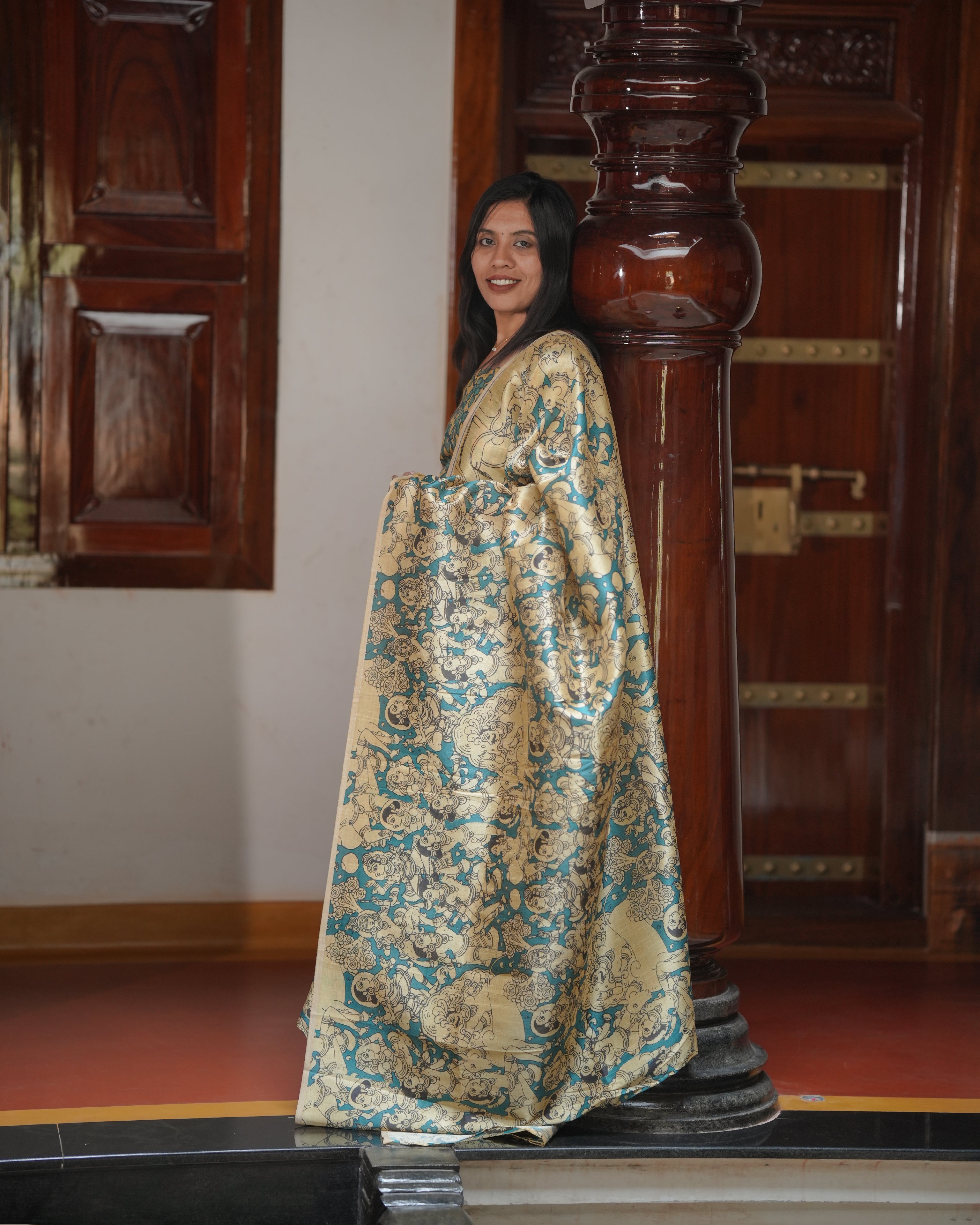 Elegant Sandal Festive Kurta Set