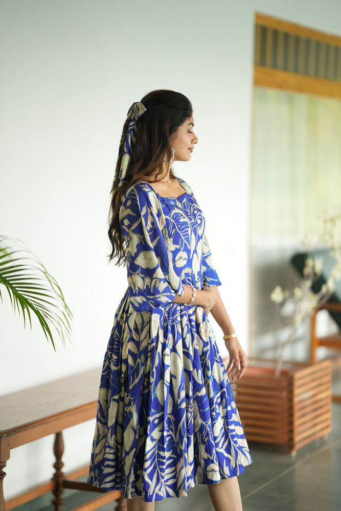 Royal Blue Midi dress