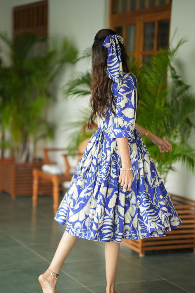 Royal Blue Midi dress