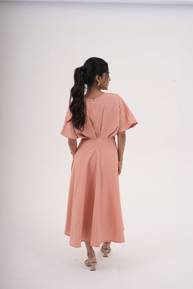 Peach Gown Dress