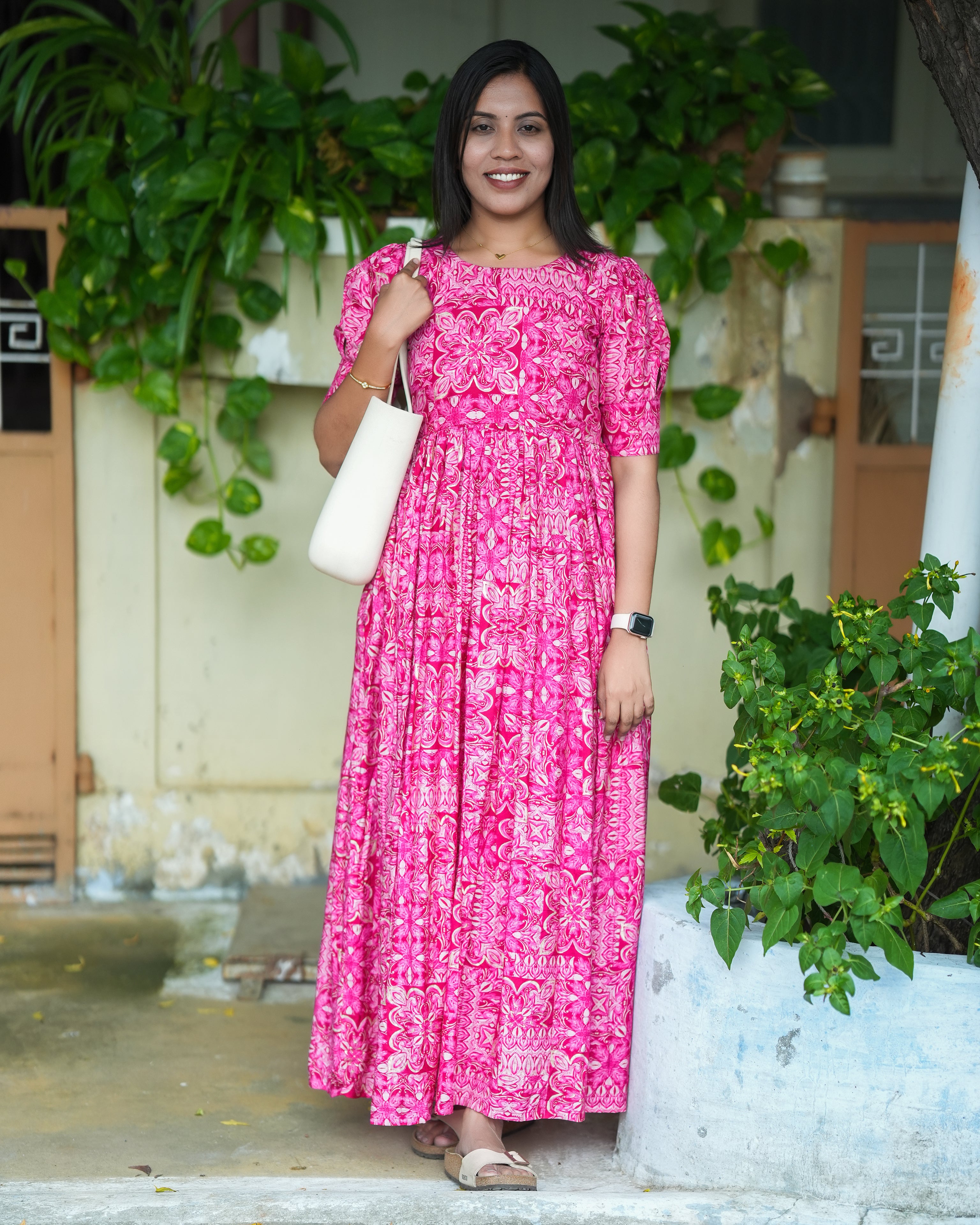 Pink Maxi Dress for Women