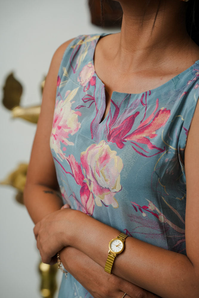 Dusty Blue Floral Co-ord Set