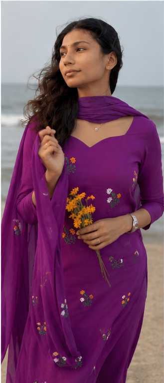 Amethyst Cotton 3piece set
