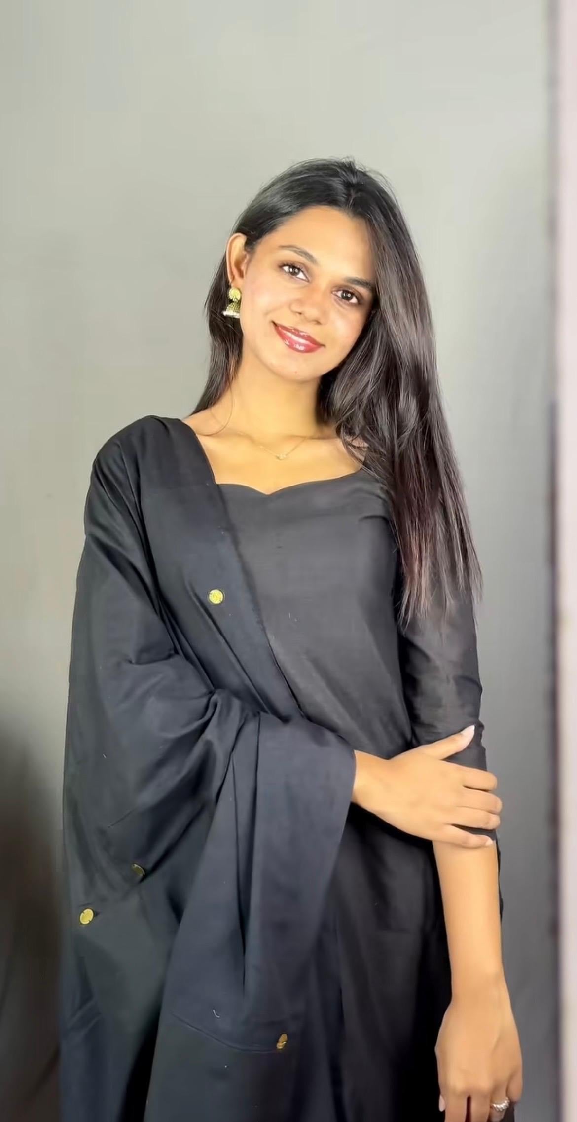 Classic Black Cotton 3pcs Set