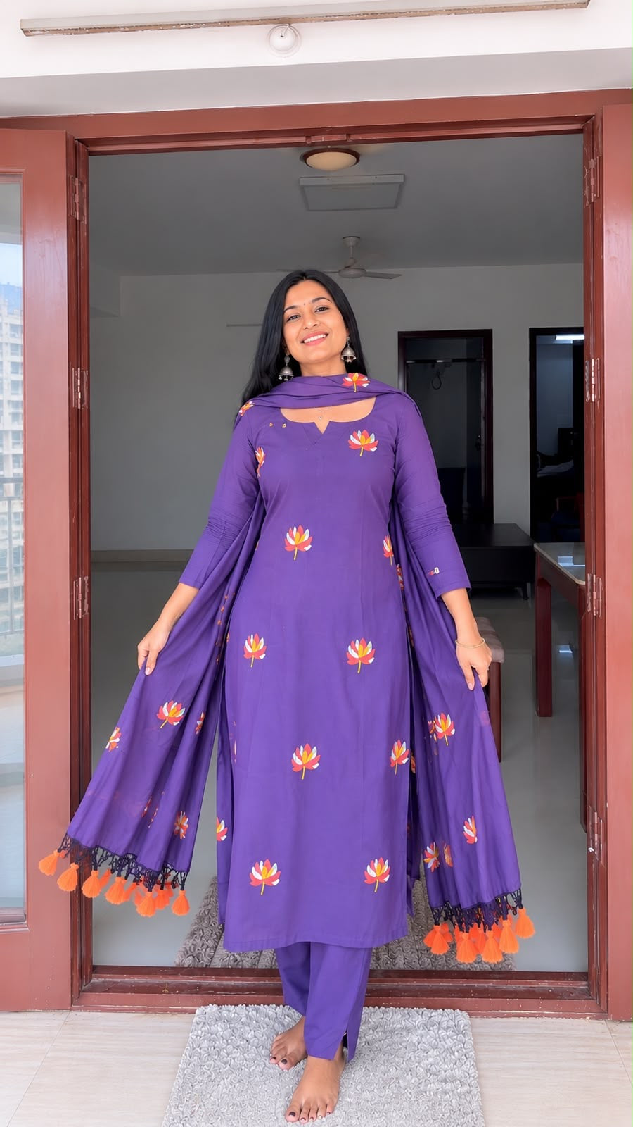 Neelambari Cotton 3piece Set
