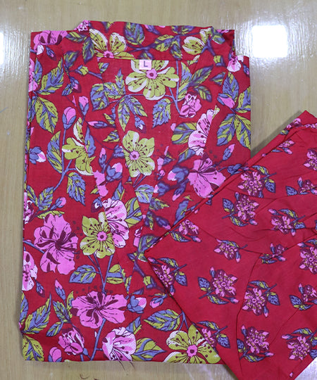 Crimson Red Cotton Co - Ord