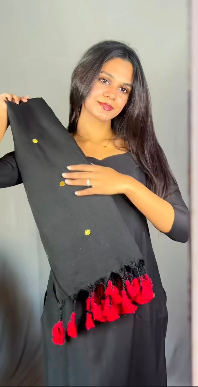 Classic Black Cotton 3pcs Set