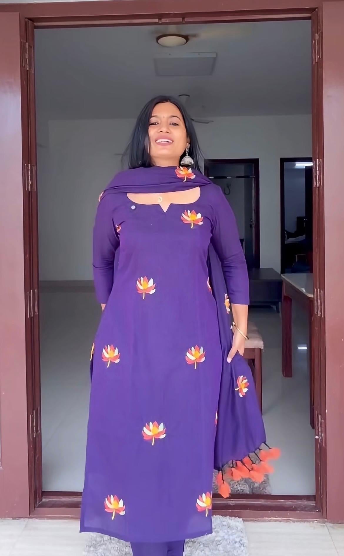 Neelambari Cotton 3piece Set