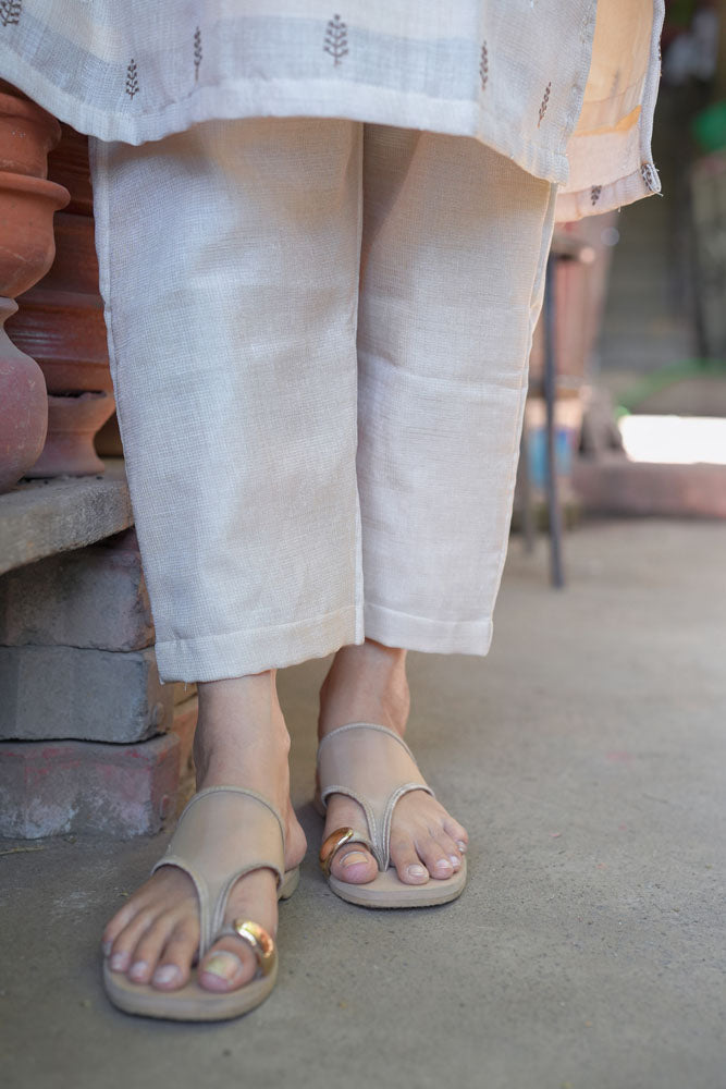 Light Chocolate Printed Cotton Coord Set