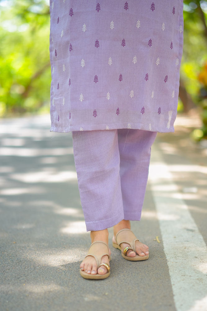 Purple Printed Coord Set