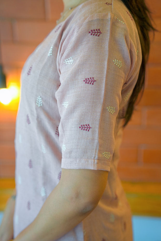 Light Pink Printed  Coord Set