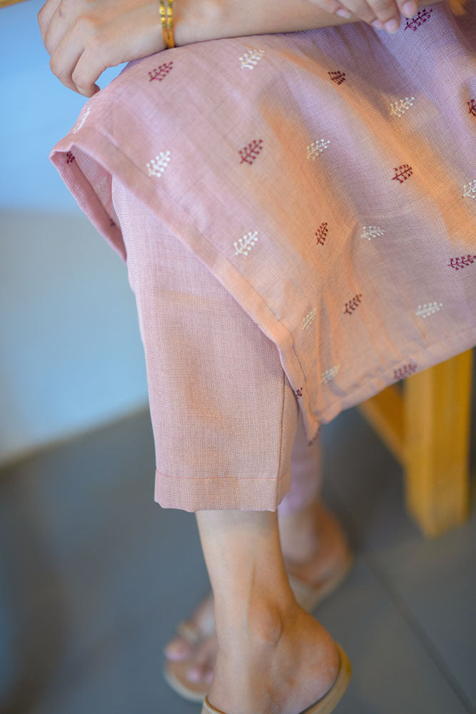 Light Pink Printed  Coord Set