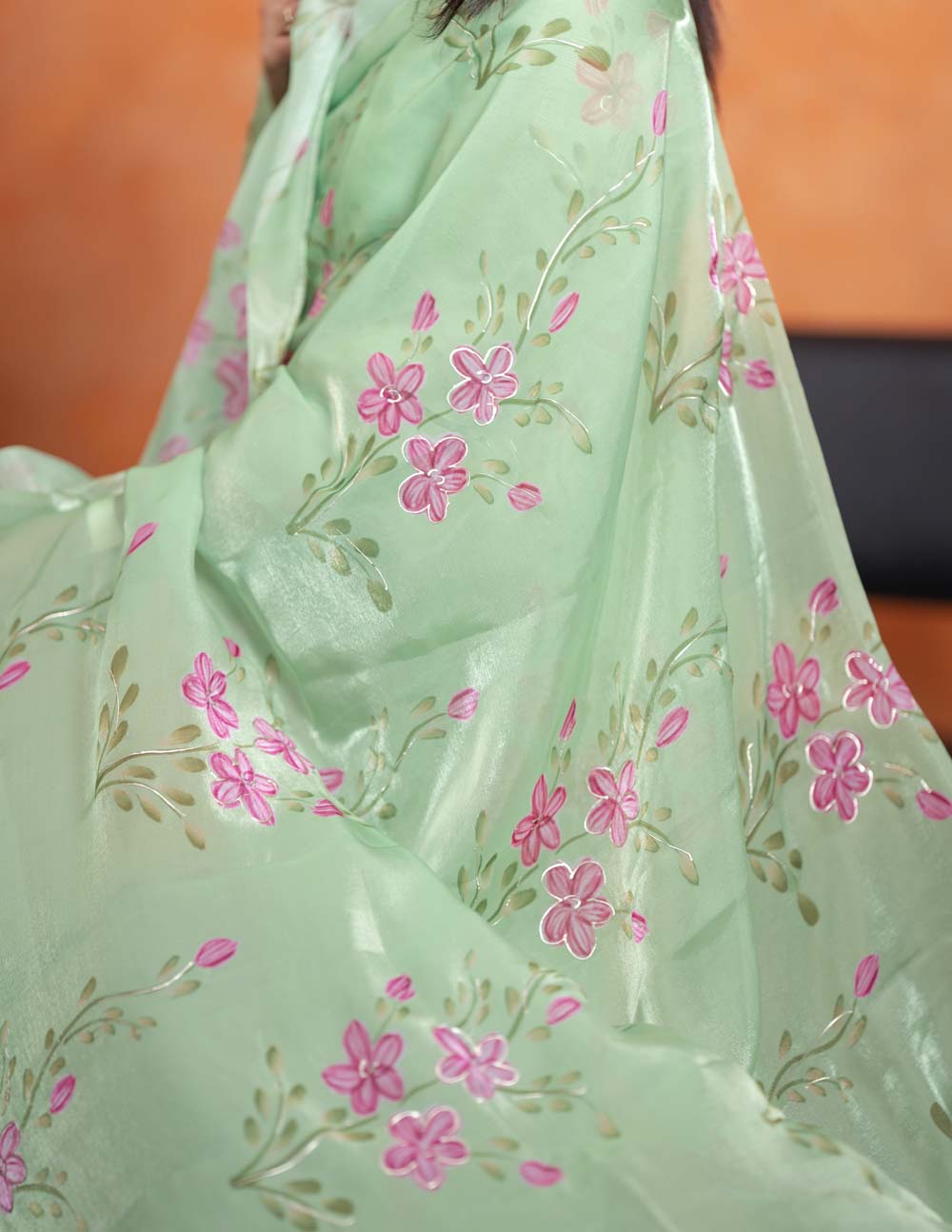 Mint Garden Top & Duppata