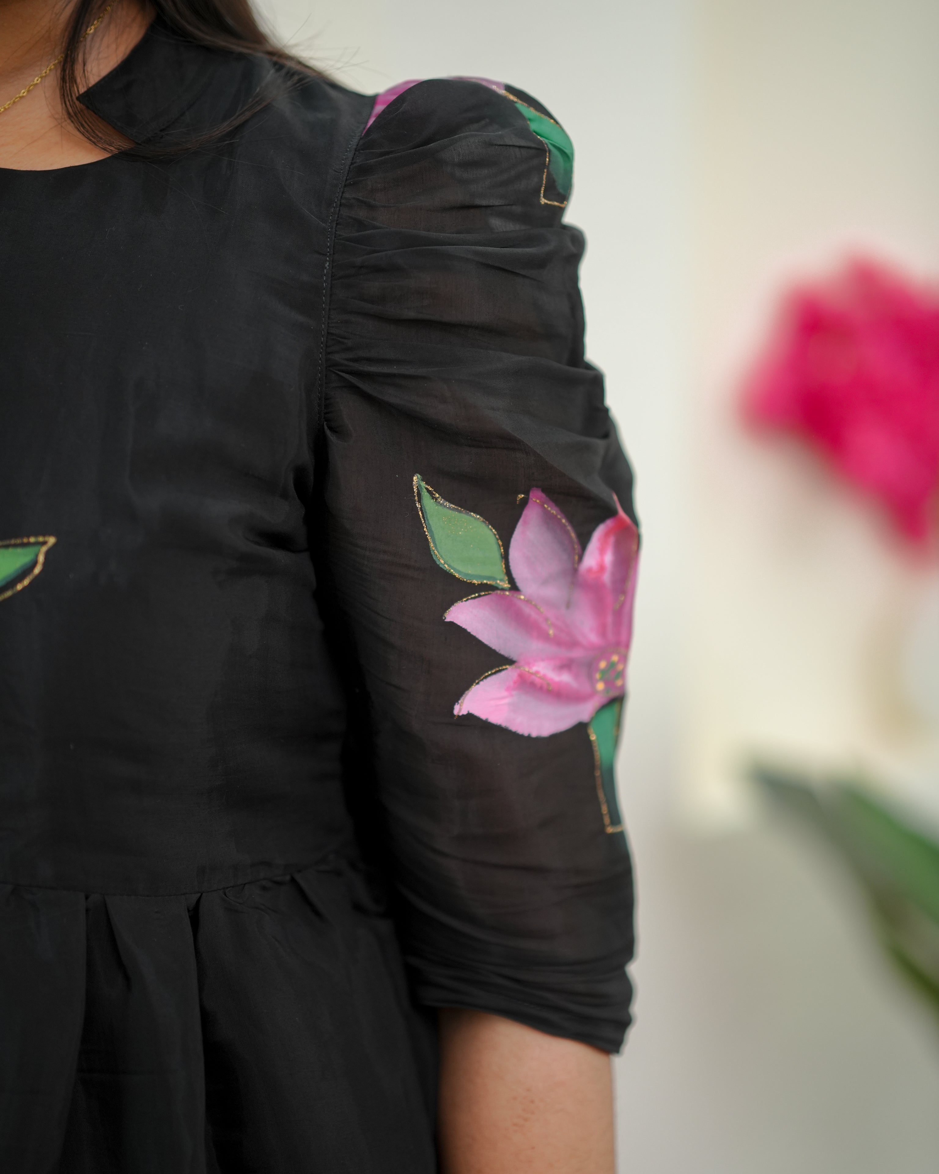 Black Floral Fairy Vibes Maxi