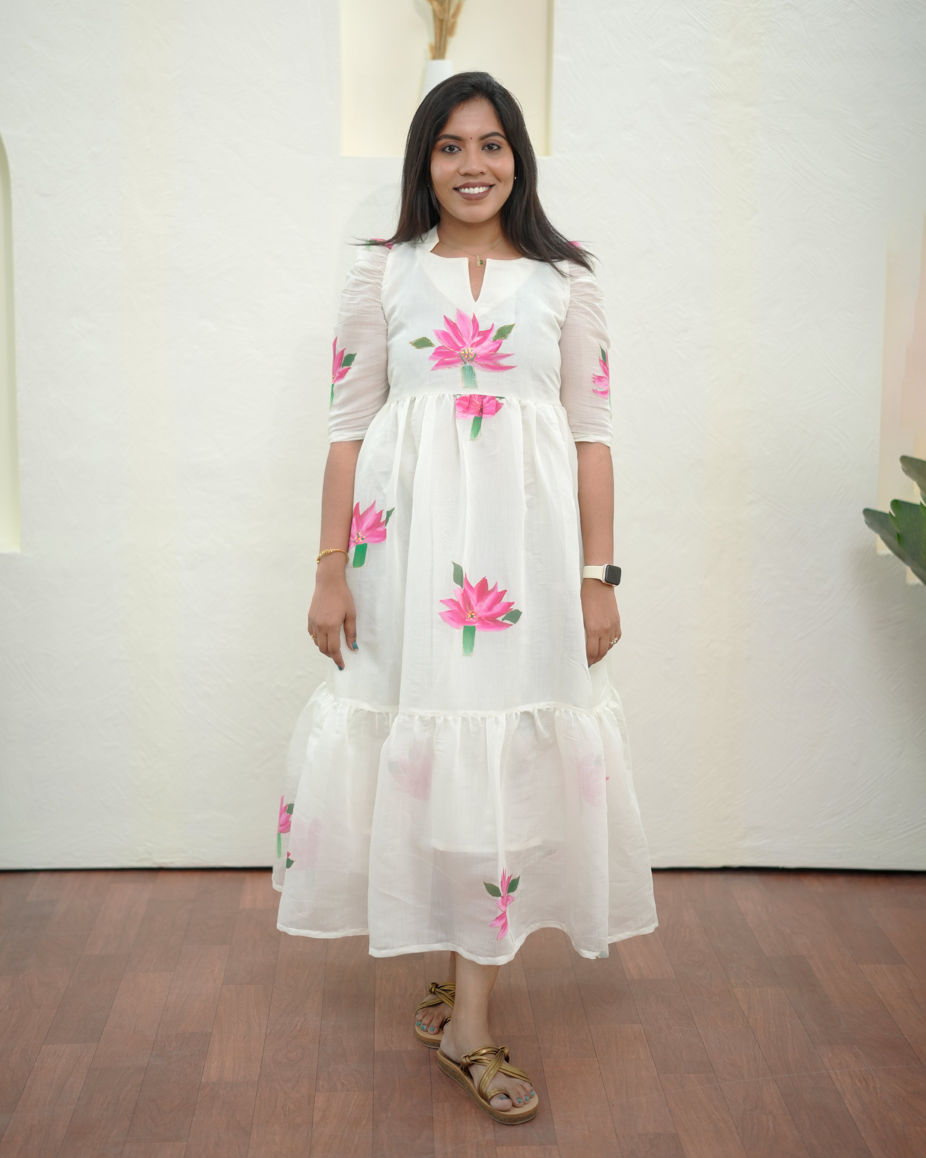 White Floral Fairy Vibes Maxi
