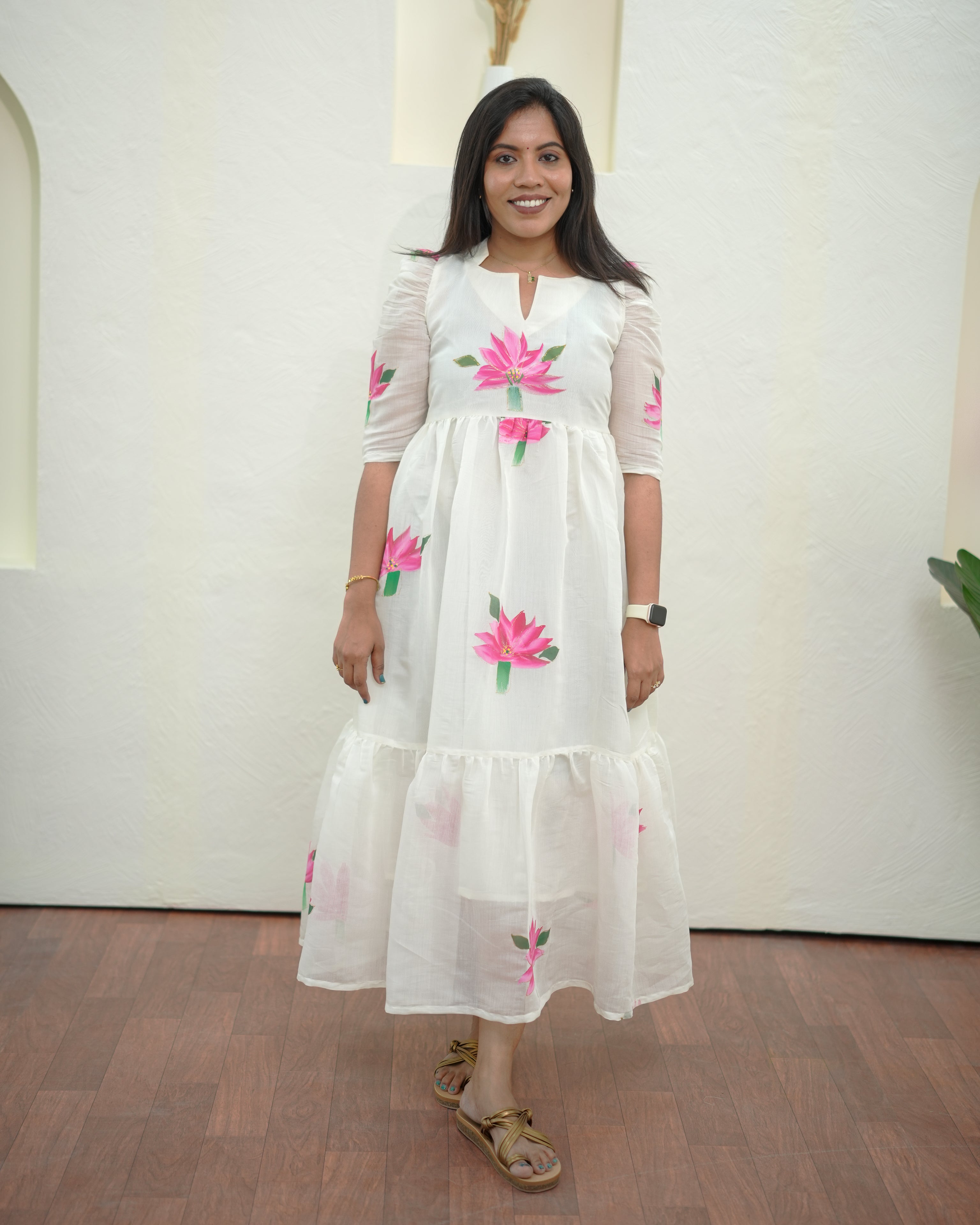 White Floral Fairy Vibes Maxi