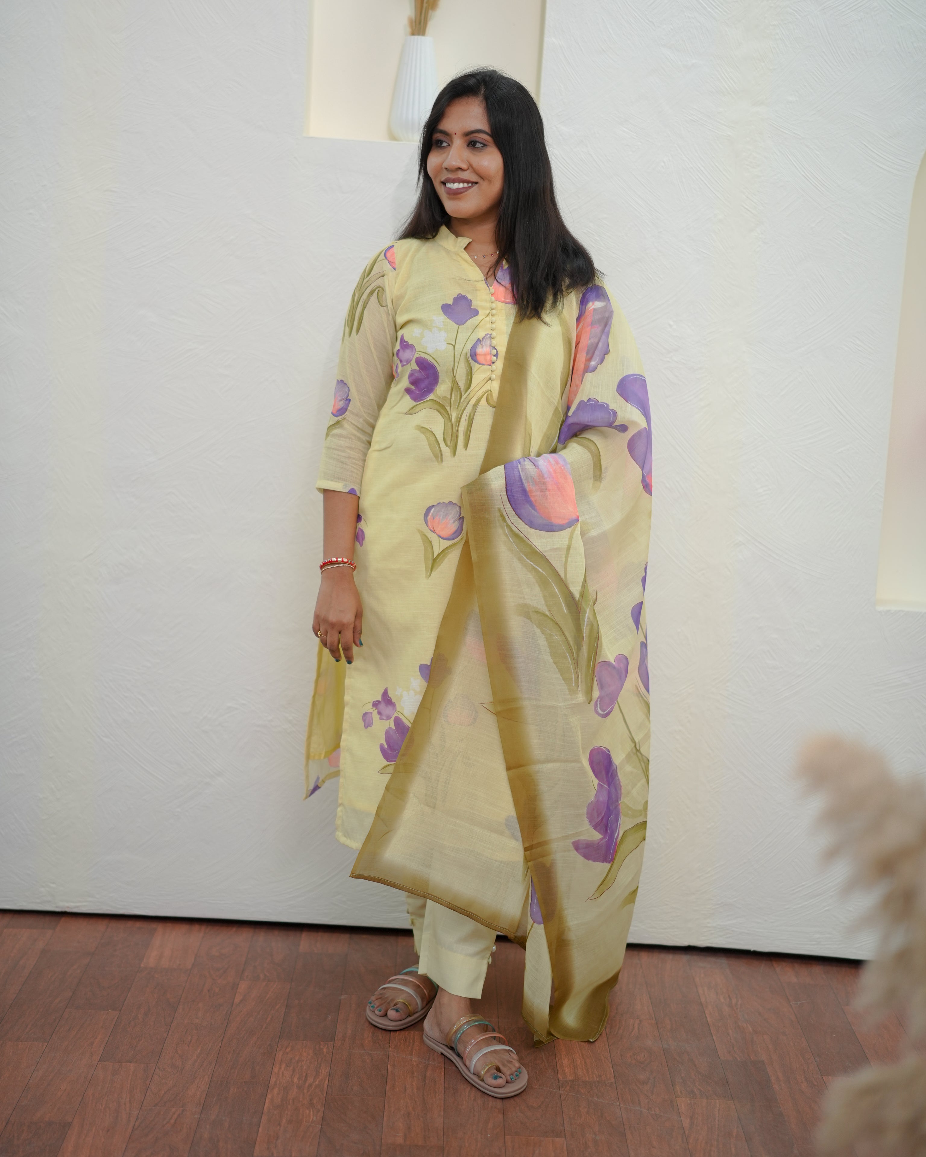 Pastel Petal Symphony Salwar Set