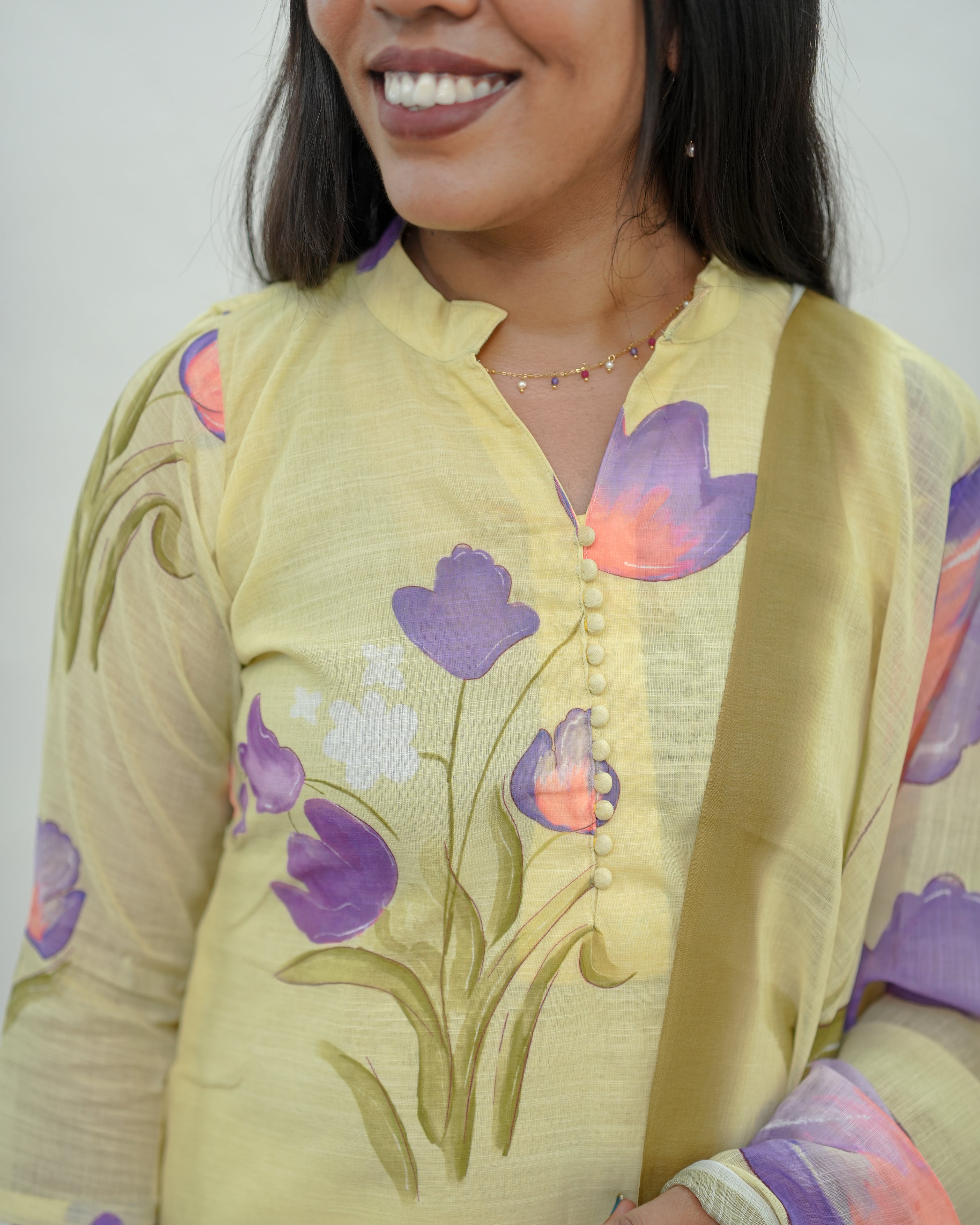 Pastel Petal Symphony Salwar Set