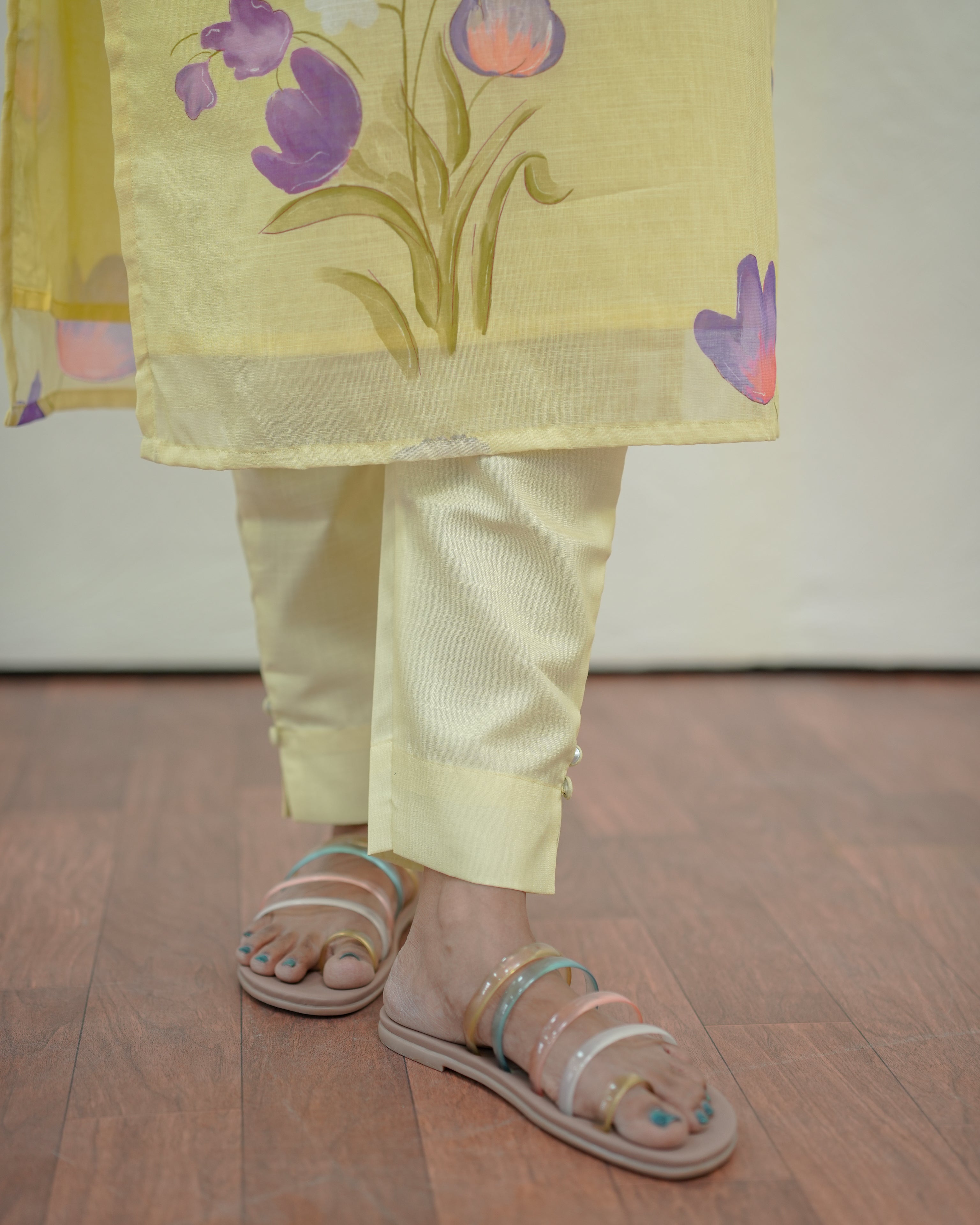 Pastel Petal Symphony Salwar Set
