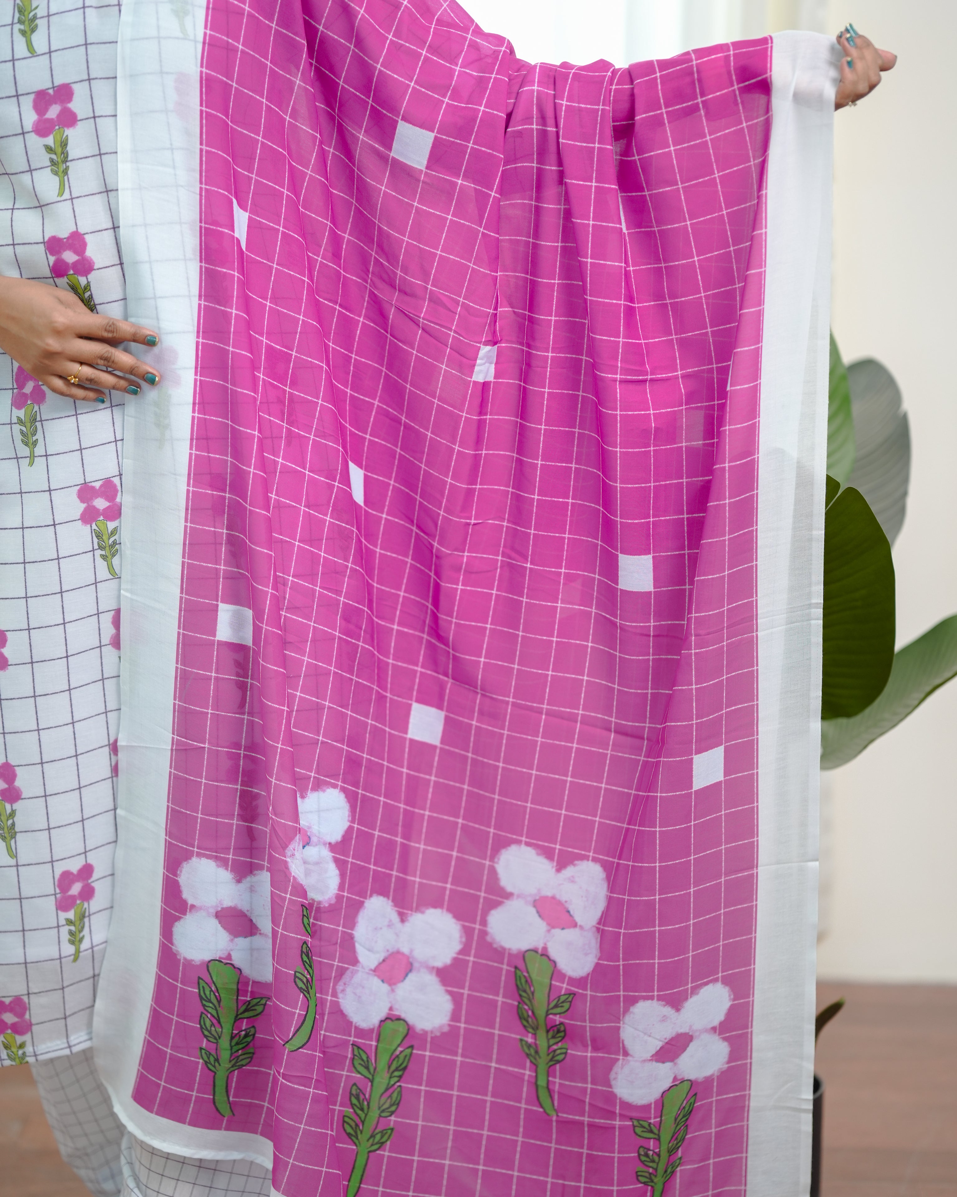 Candy Bloom Checks Salwar Set