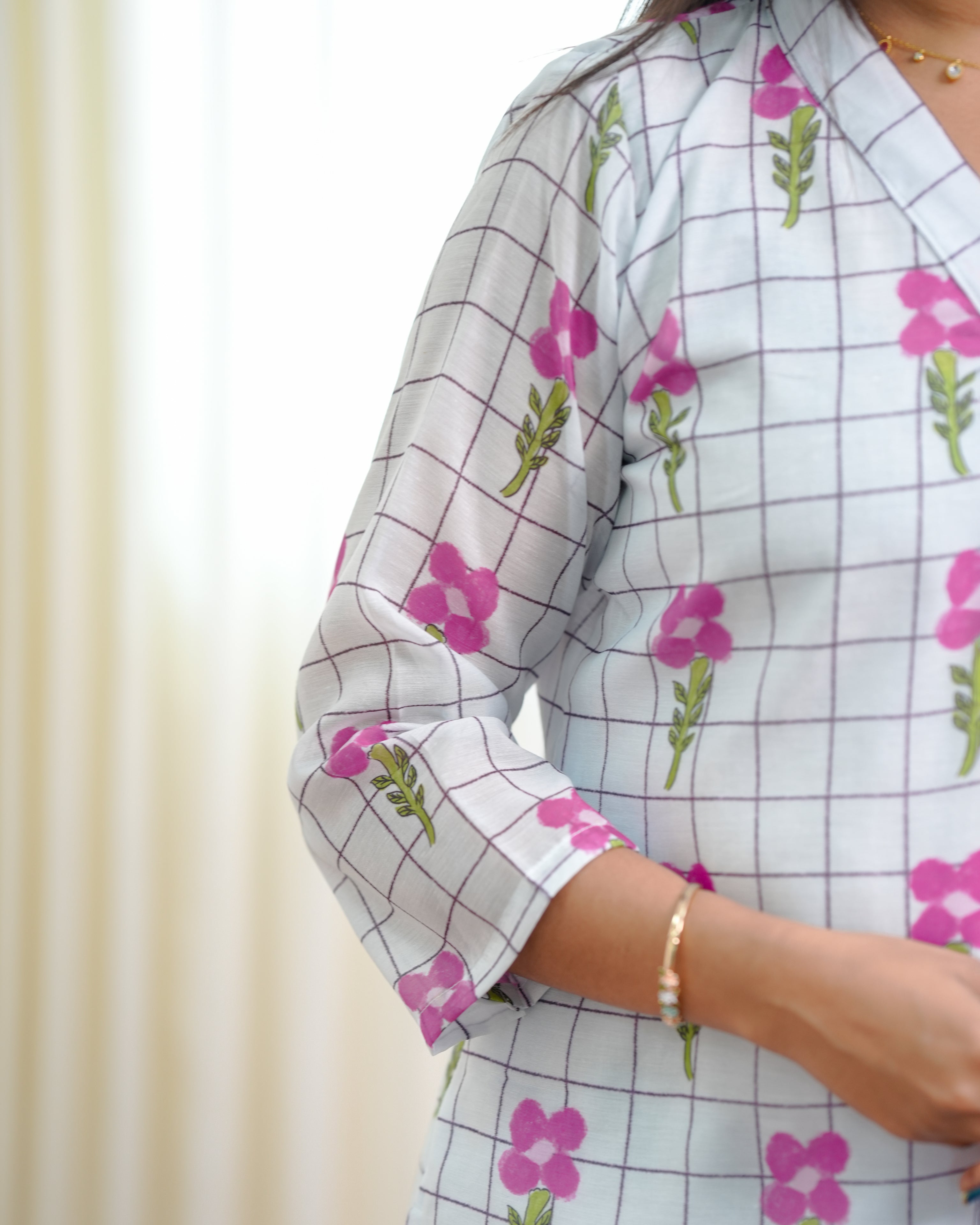 Candy Bloom Checks Salwar Set