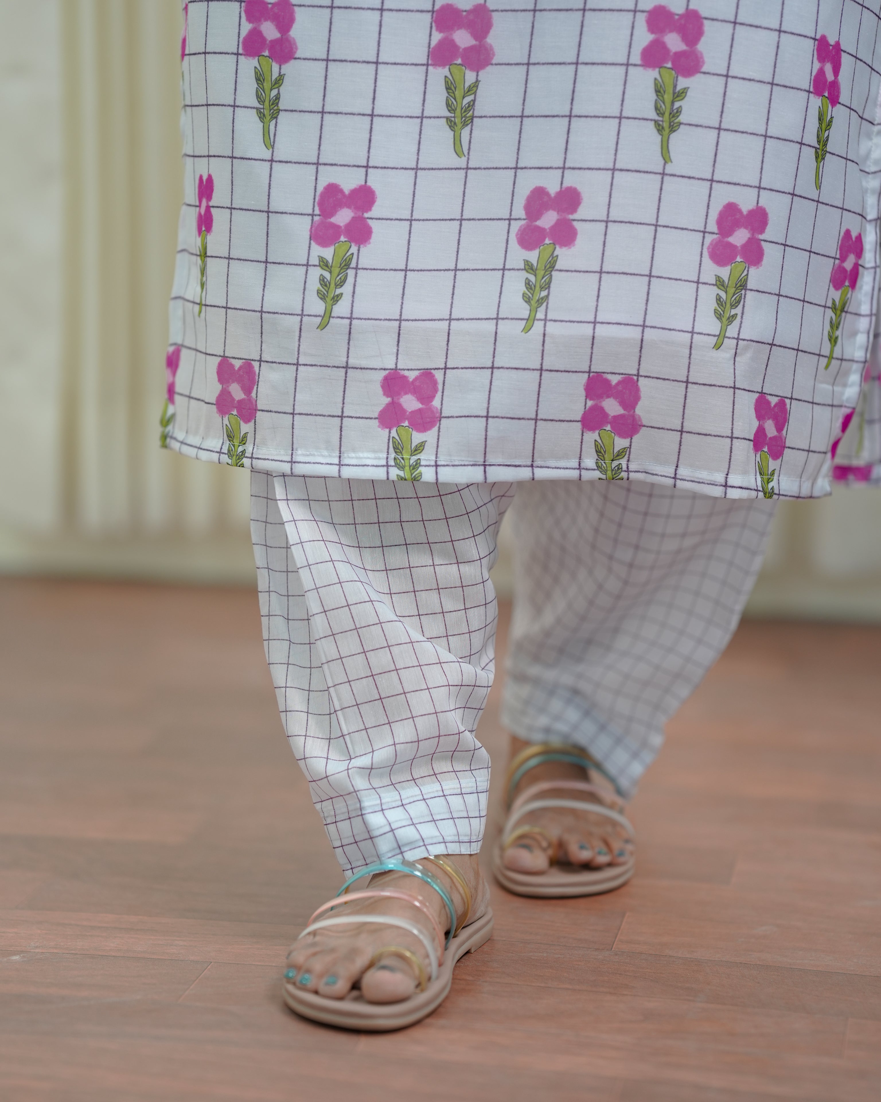 Candy Bloom Checks Salwar Set
