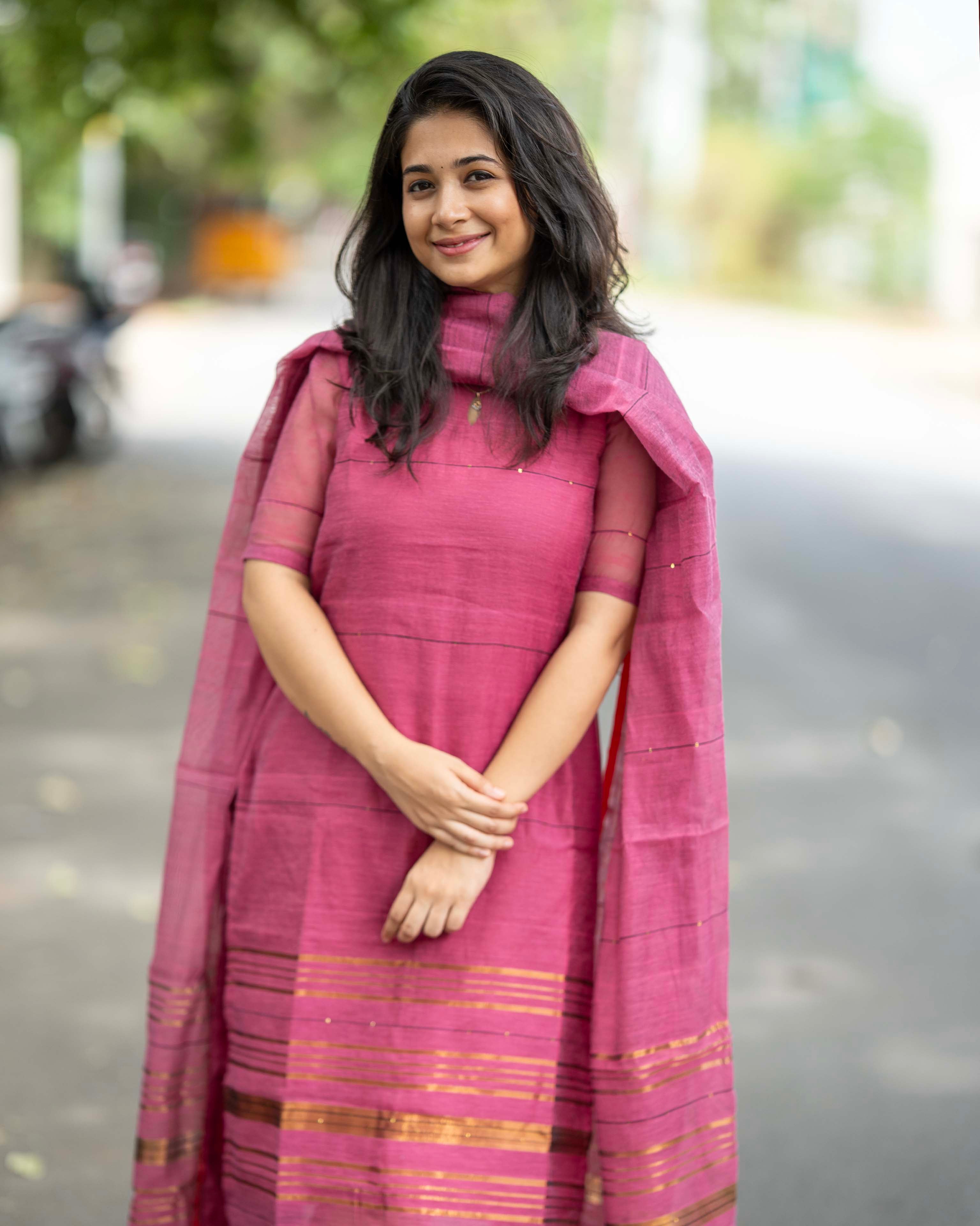 Onion Pink Top & Duppata