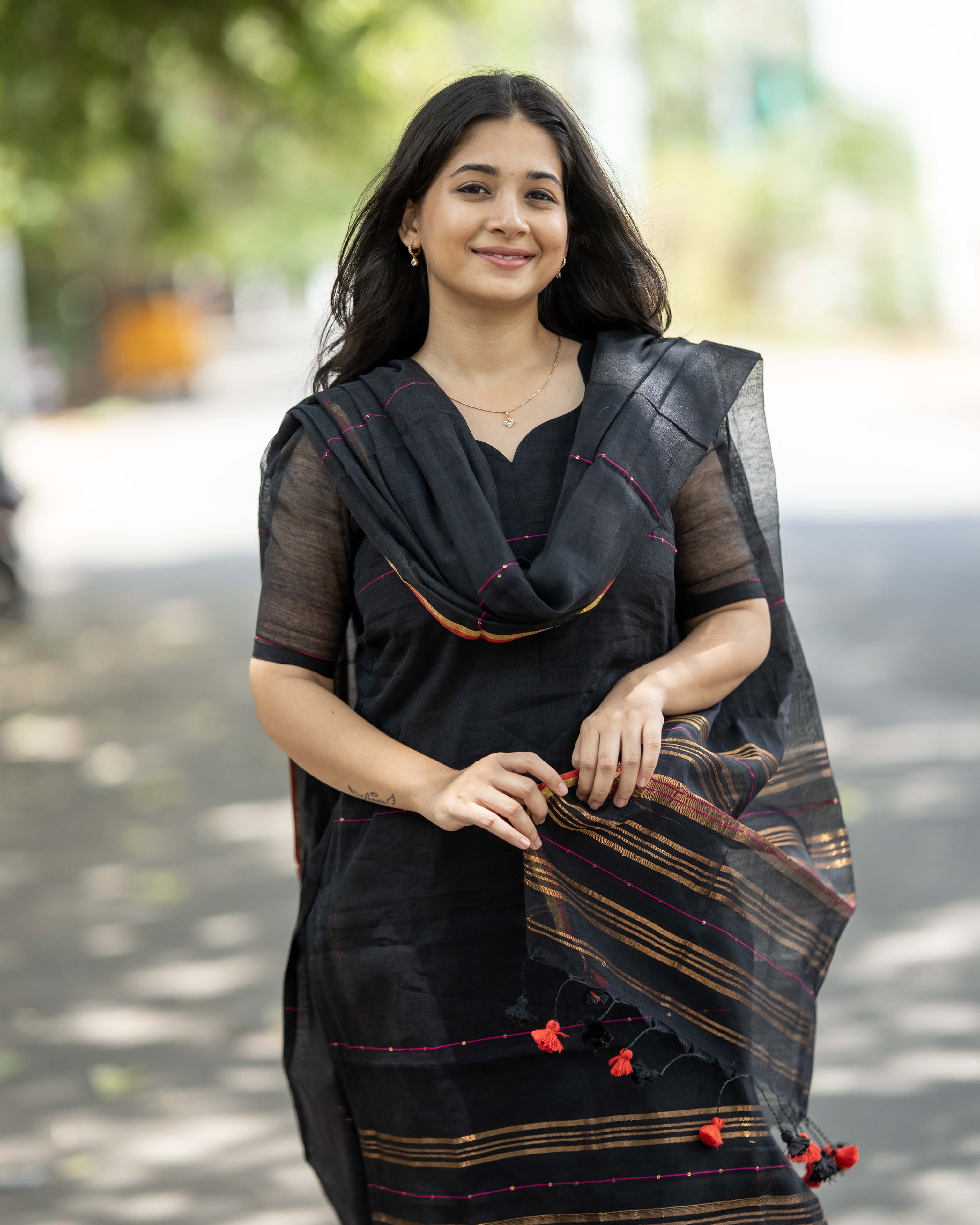 Black Ethnic Top & Duppata