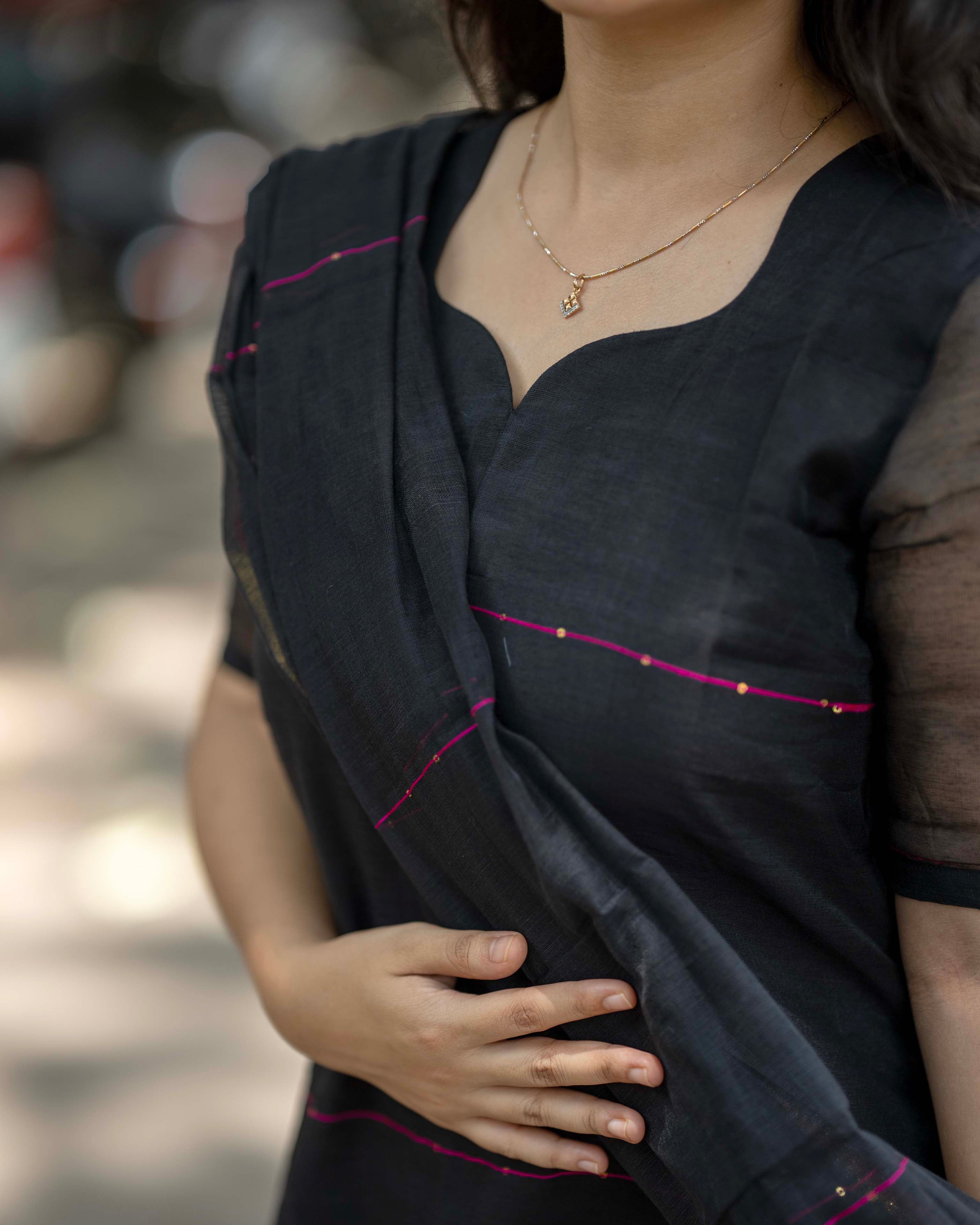 Black Ethnic Top & Duppata