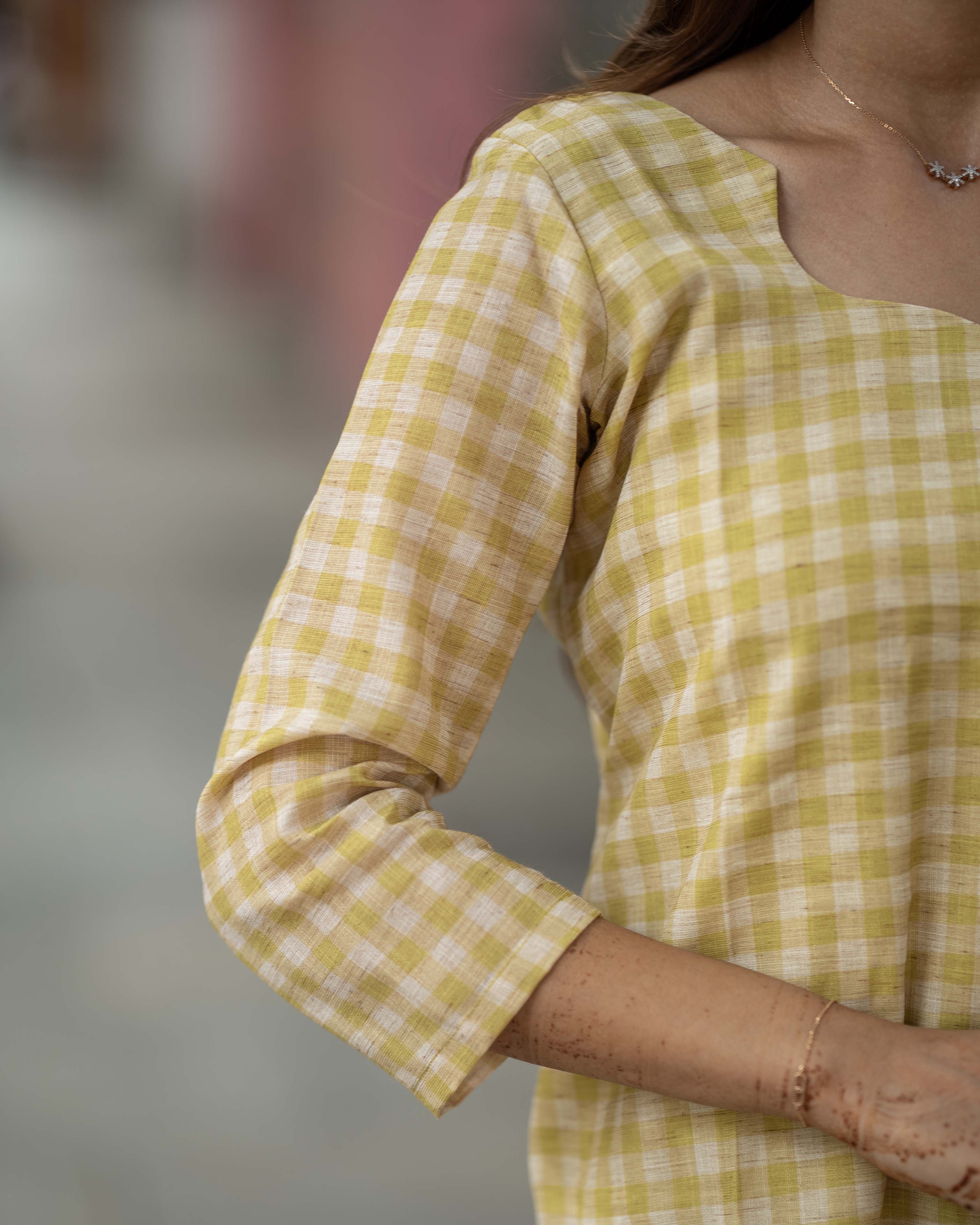 Yellow Checks 3-Piece Set