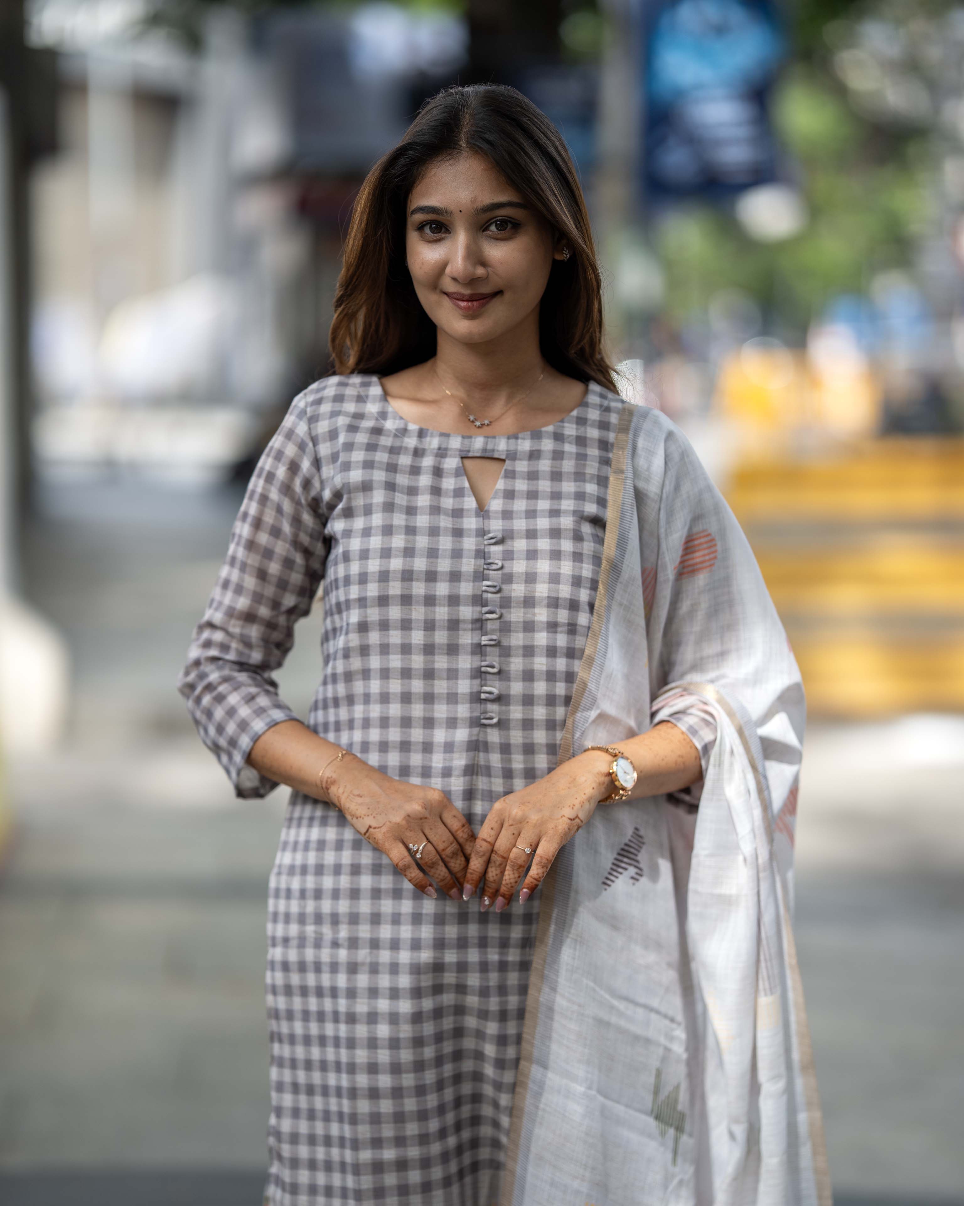 Grey Check 3-Piece Set