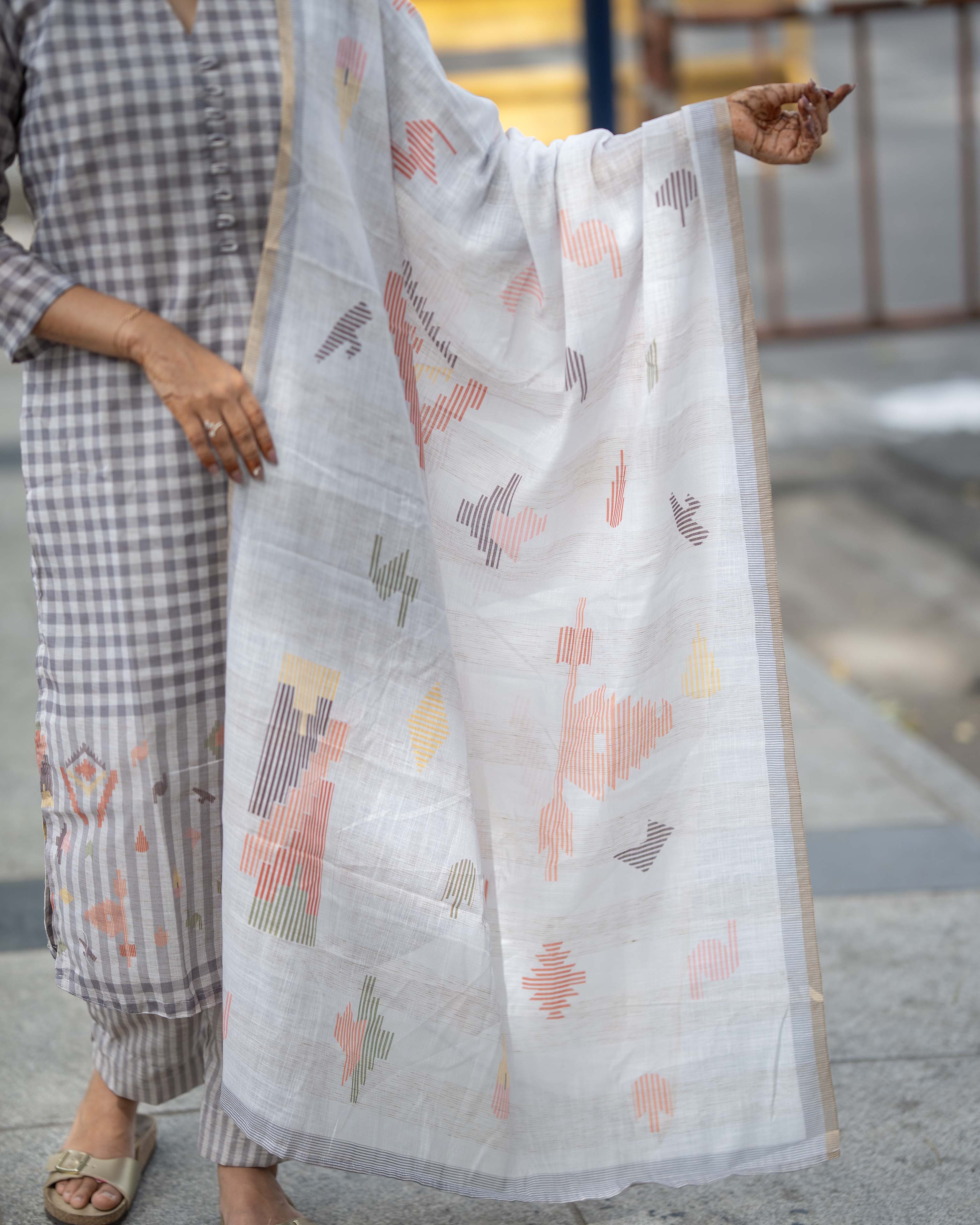 Grey Check 3-Piece Set