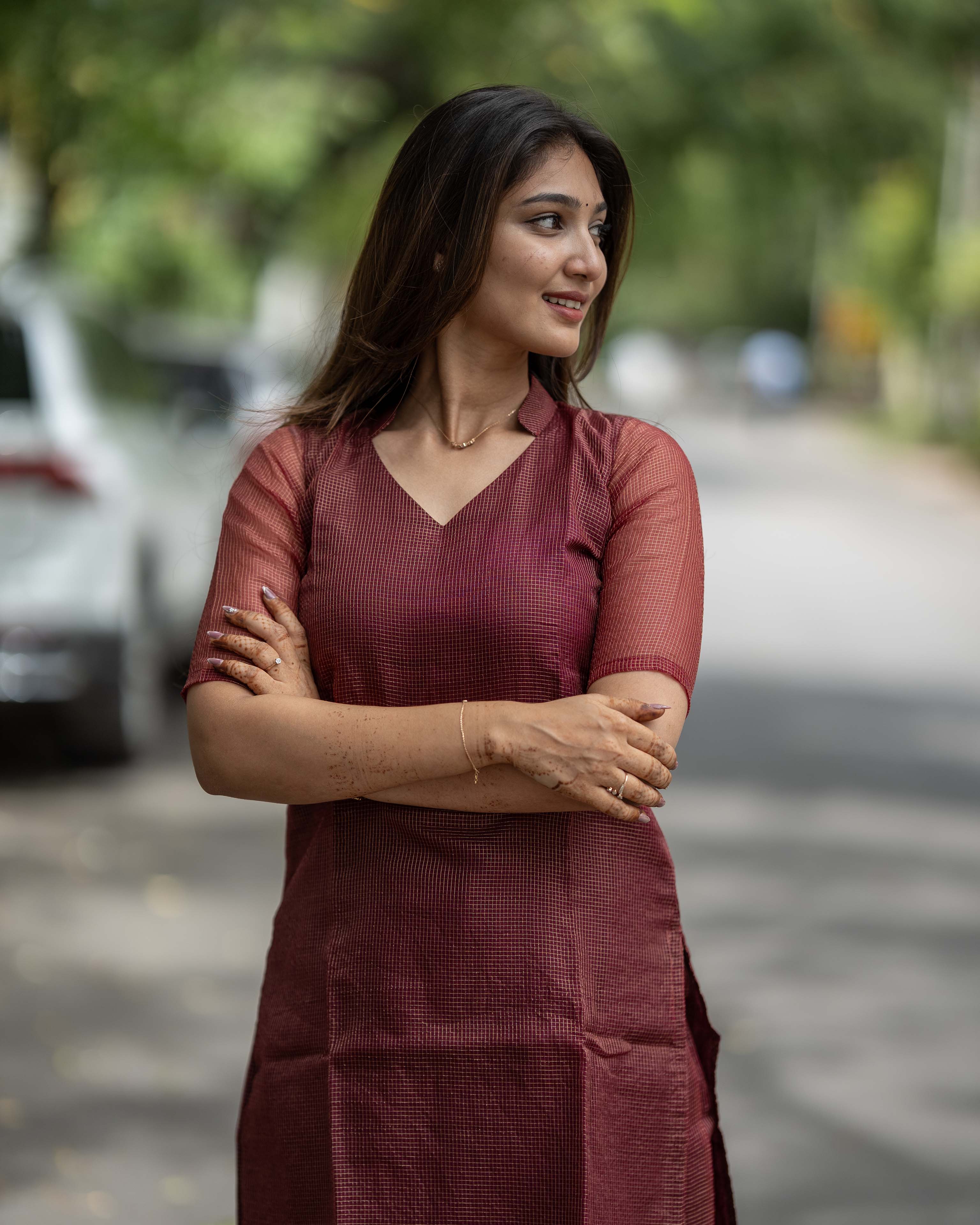 Maroon Wine Solid Co-ord Set