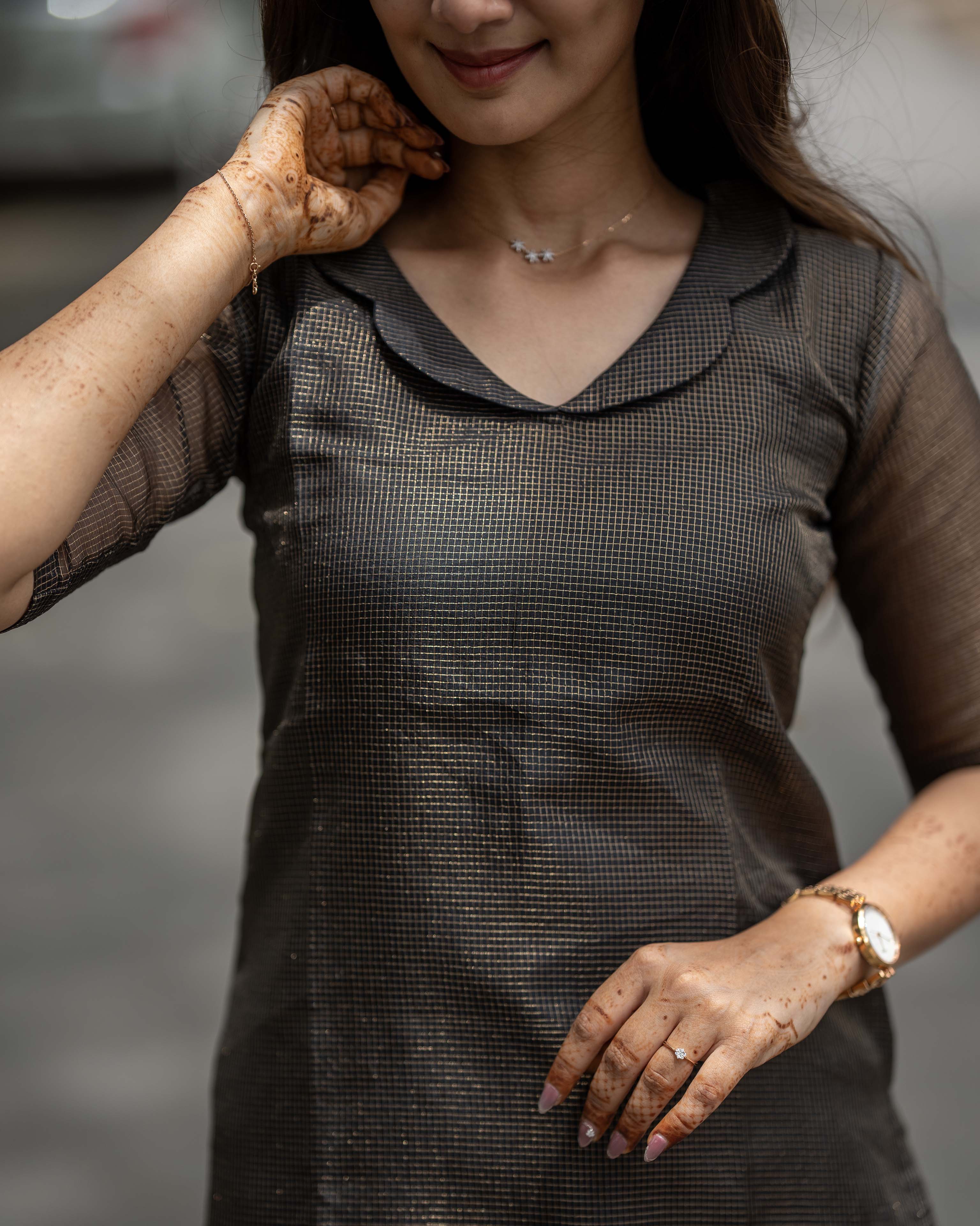 Charcoal Black Solid Co-ord Set