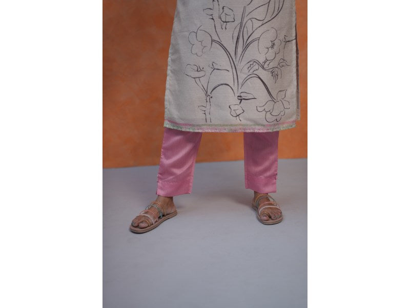 Blush Sand Floral 3-Piece Salwar Set