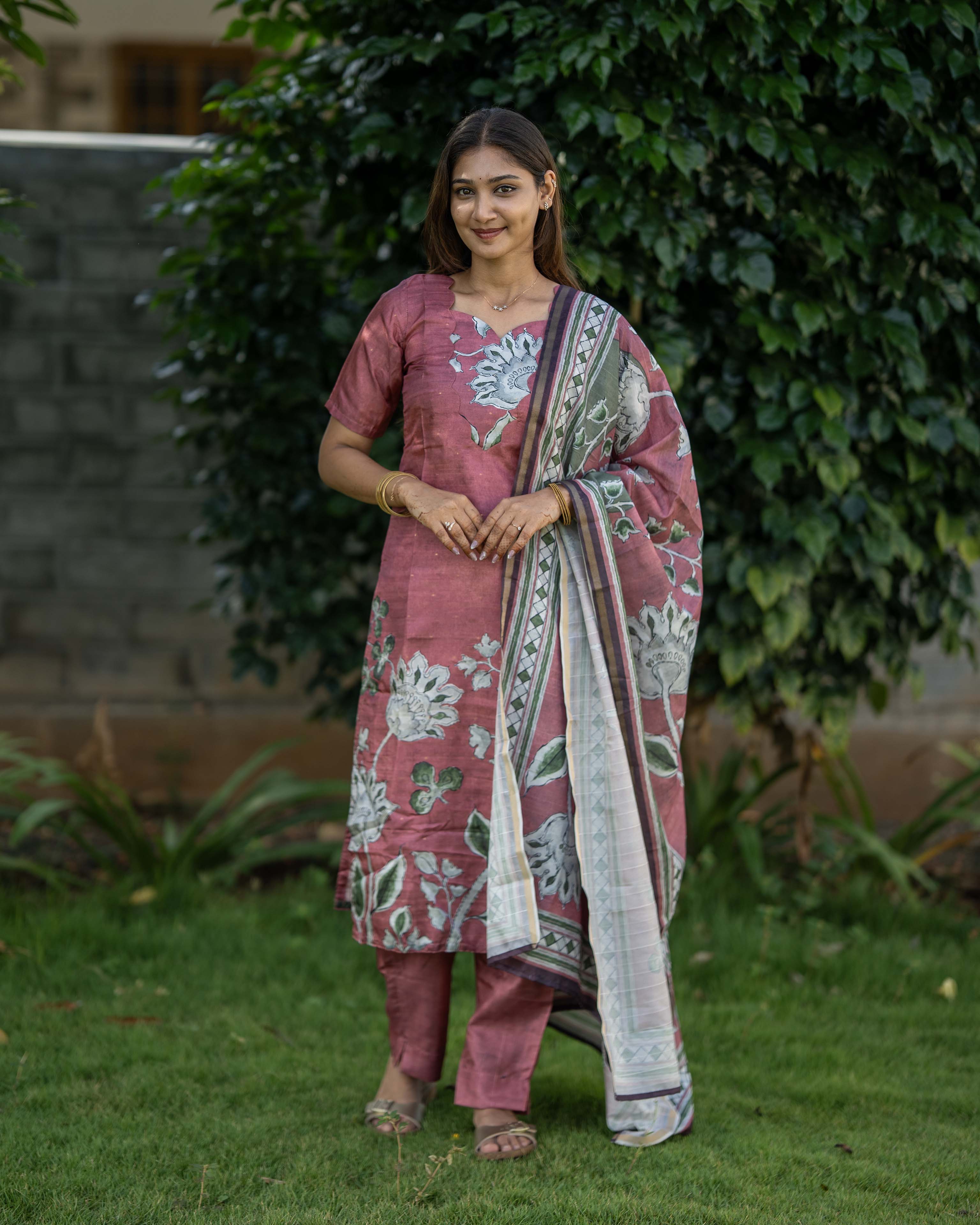 Rose Floral Printed 3-Piece Set