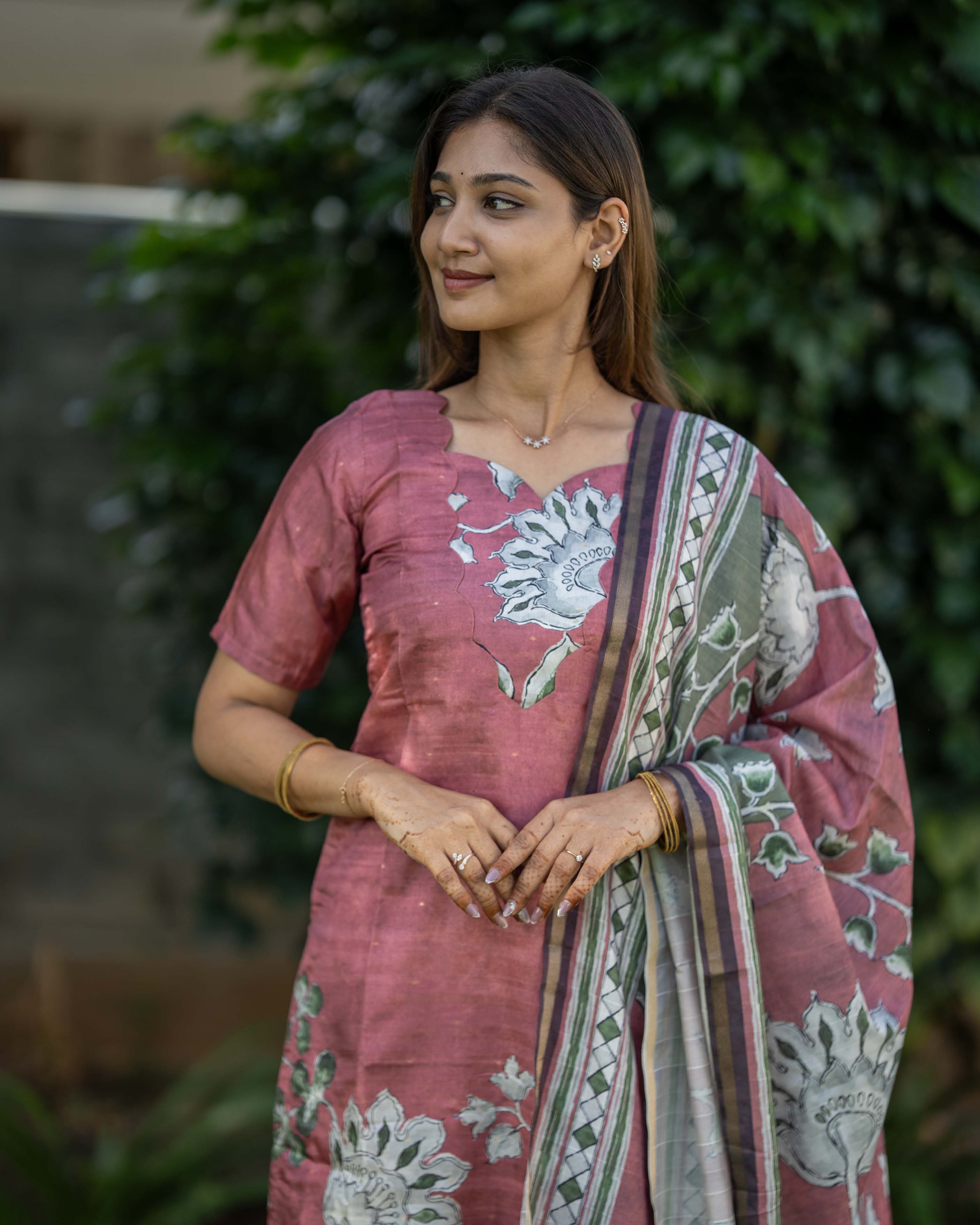 Rose Floral Printed 3-Piece Set
