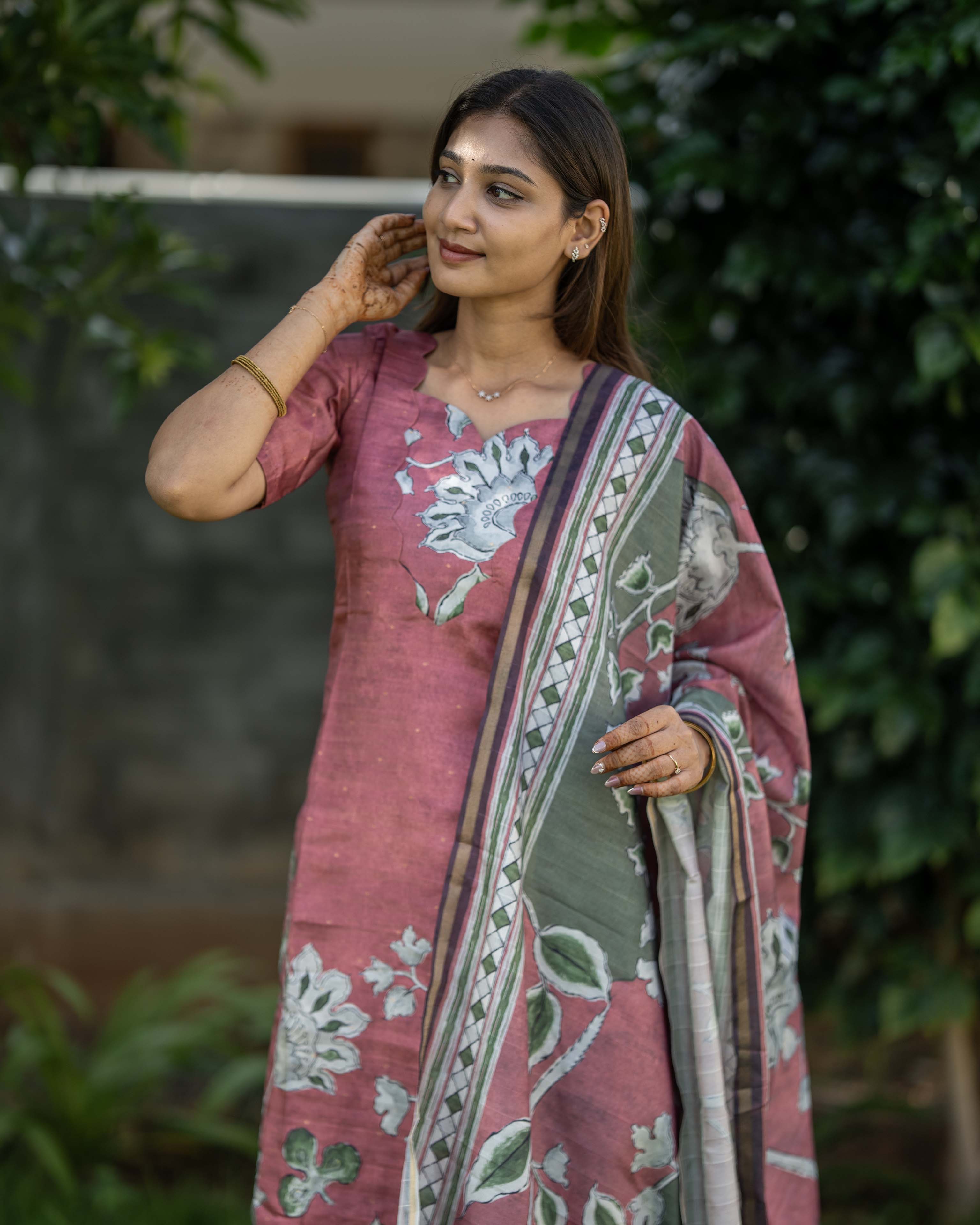 Rose Floral Printed 3-Piece Set