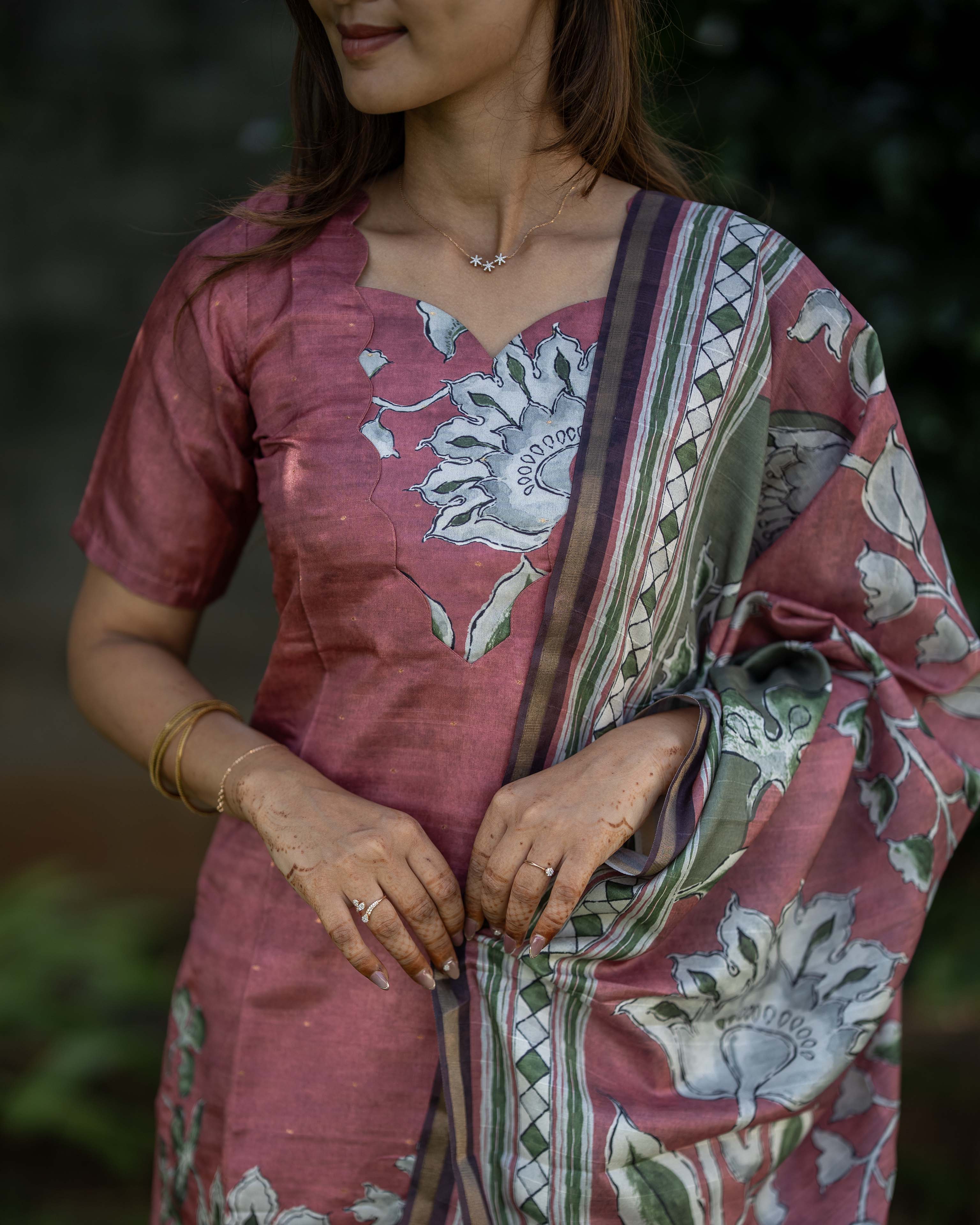 Rose Floral Printed 3-Piece Set