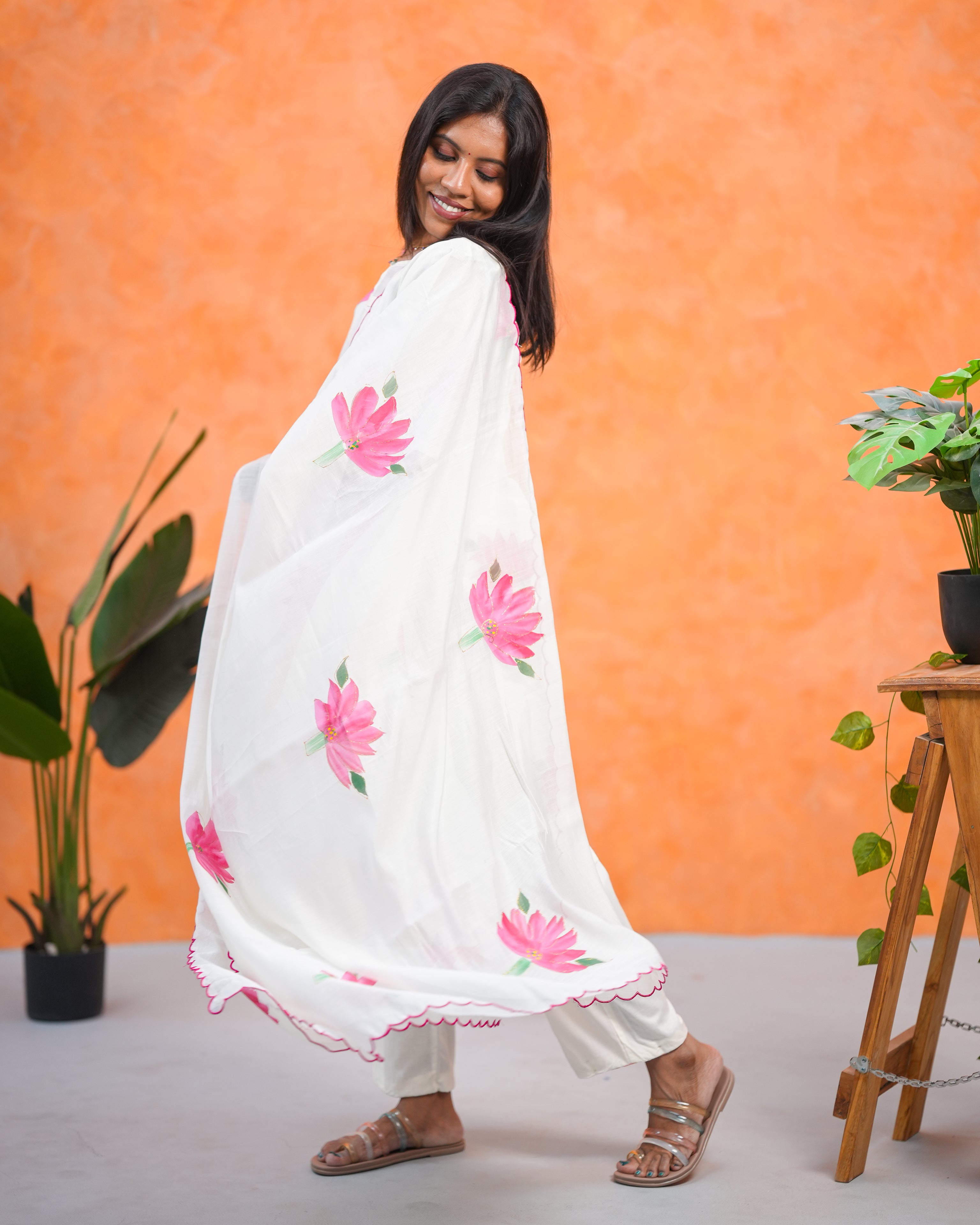 Grace Woven in Chanderi Top & Dupatta