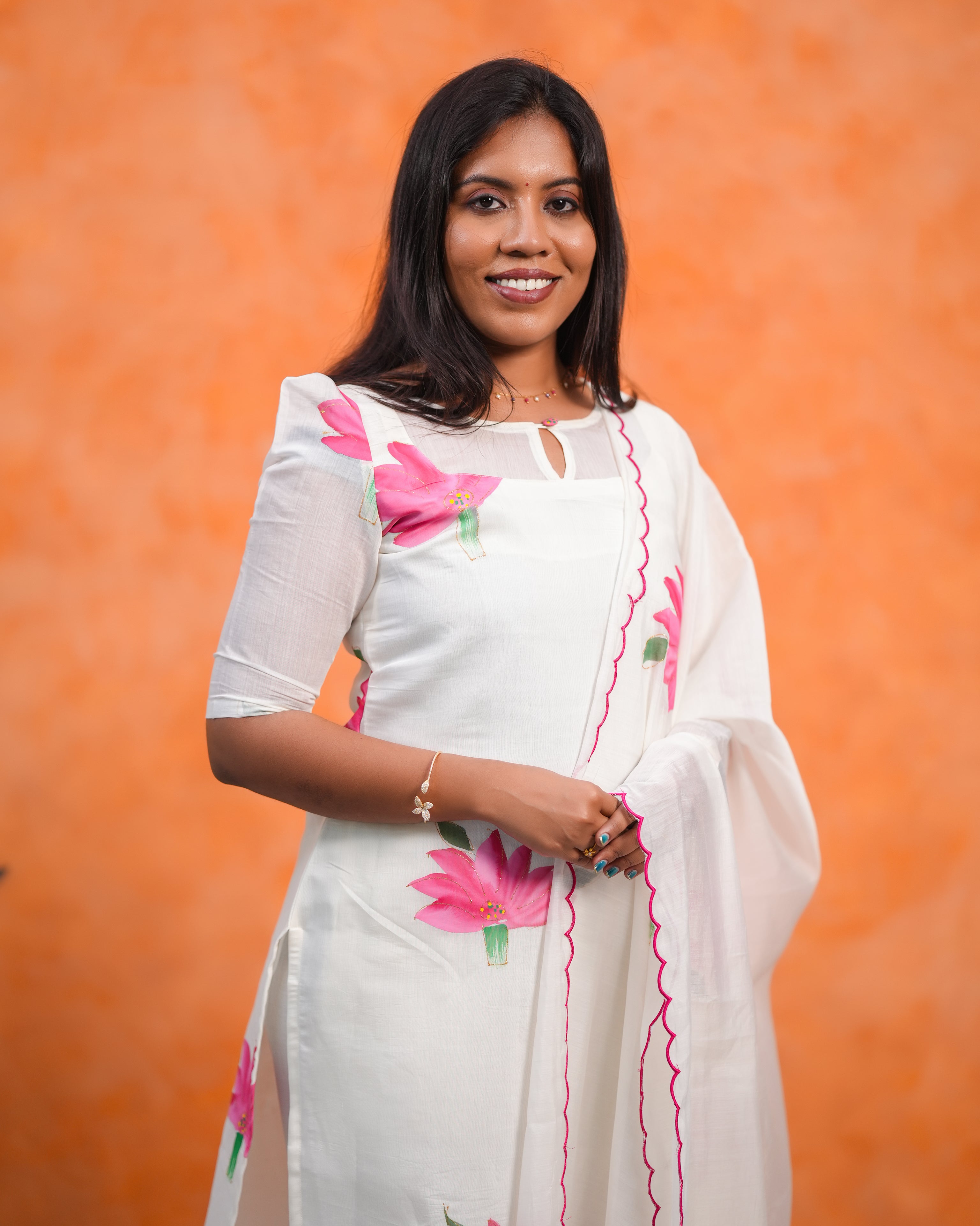 Grace Woven in Chanderi Top & Dupatta