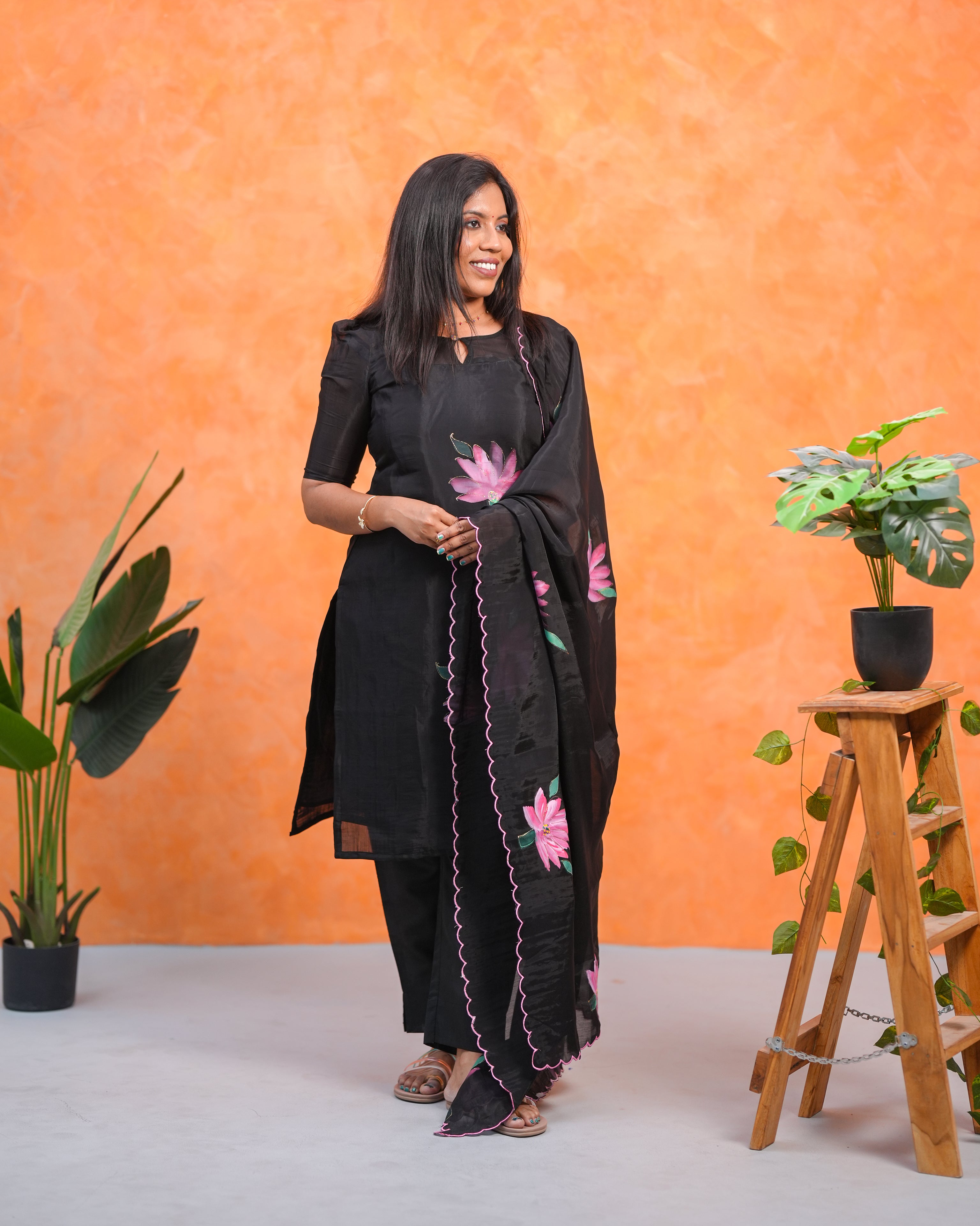 Bloom with Confidence Chanderi Top & Dupatta