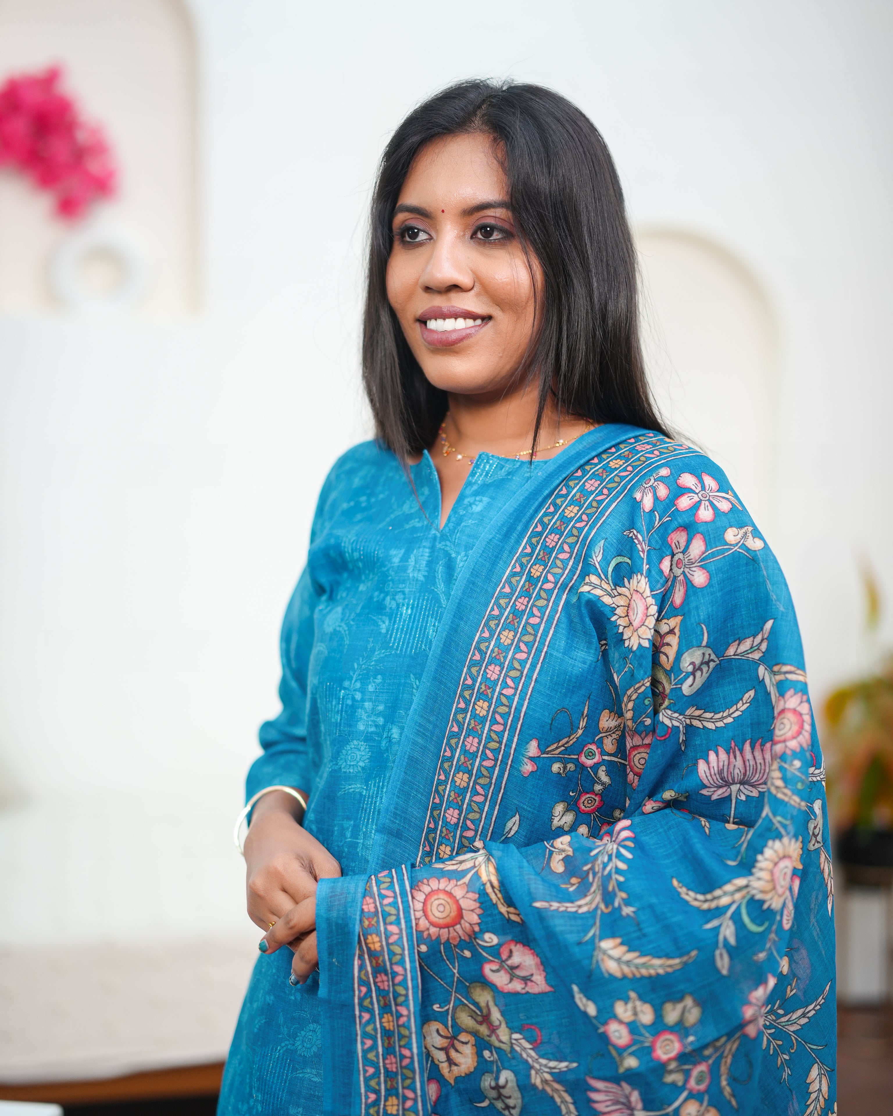 Graceful Blue Heritage Salwar Set