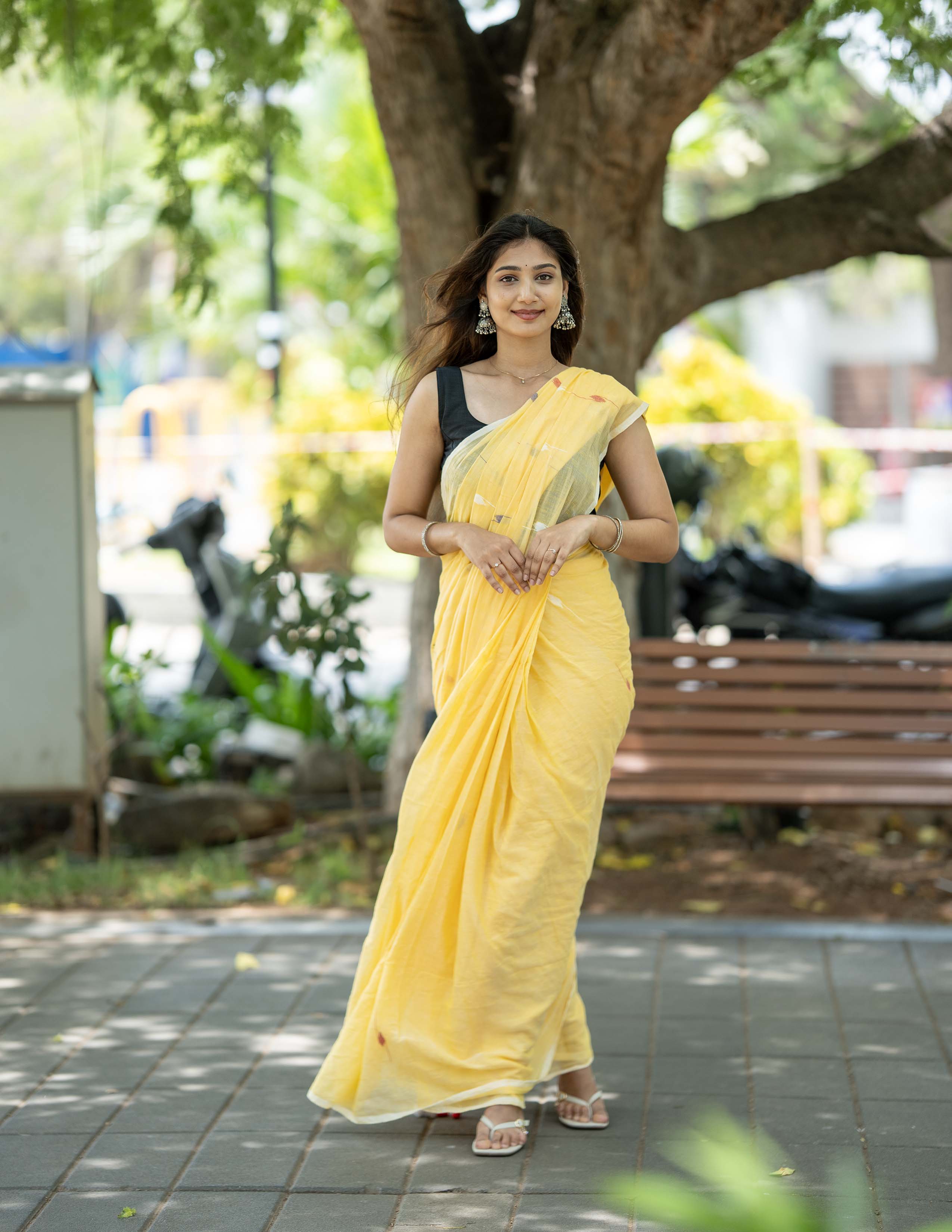Sunshine in Six Yards Handloom Saree
