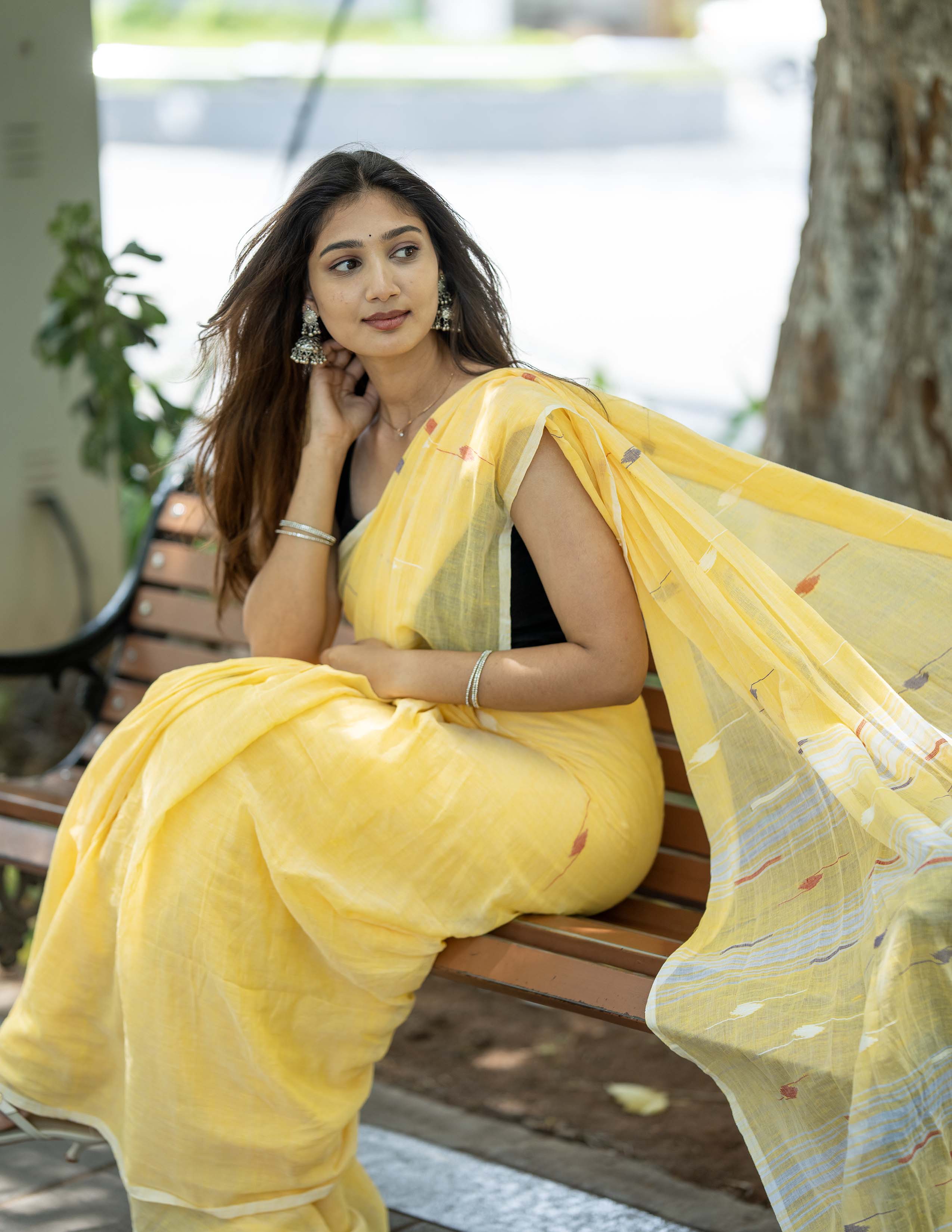 Sunshine in Six Yards Handloom Saree
