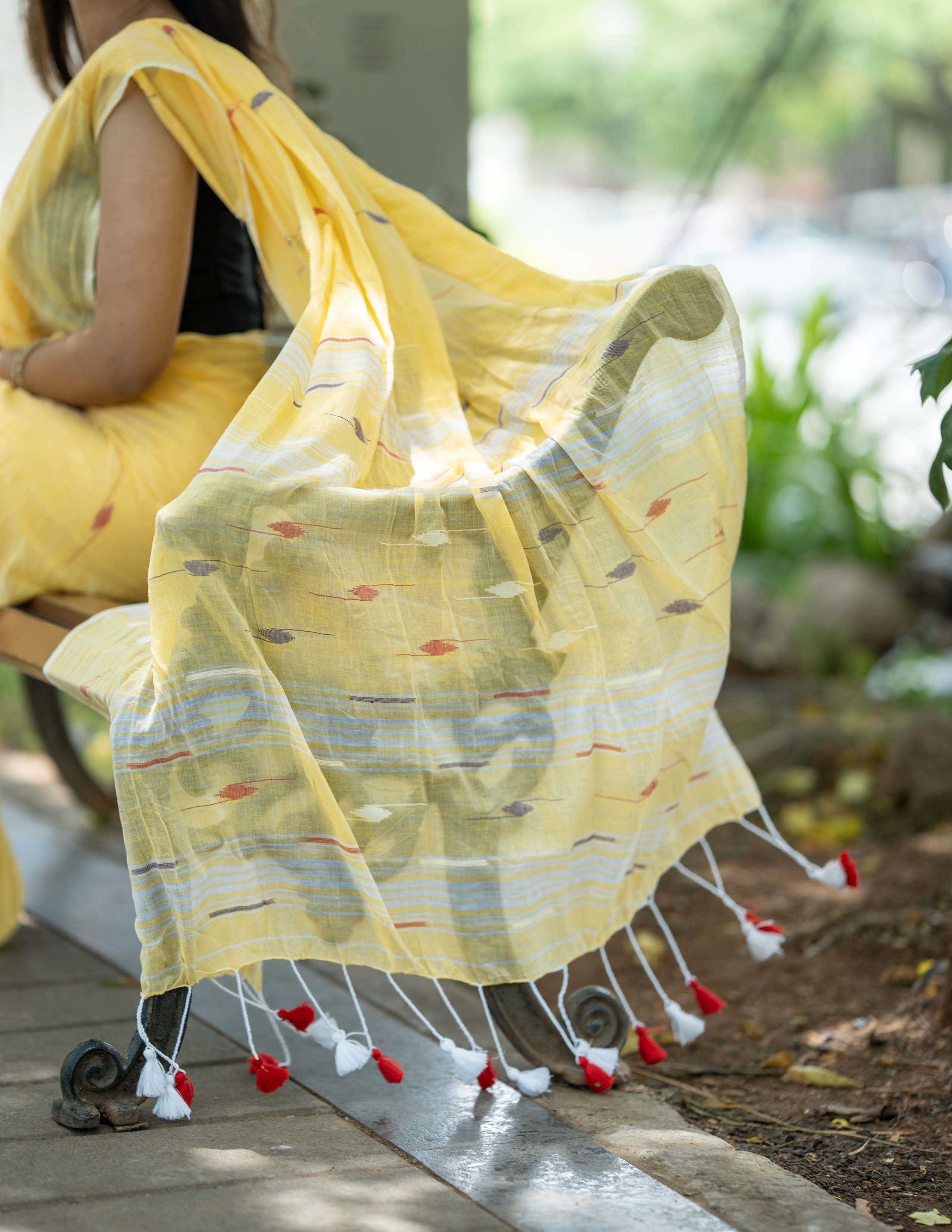 Sunshine in Six Yards Handloom Saree