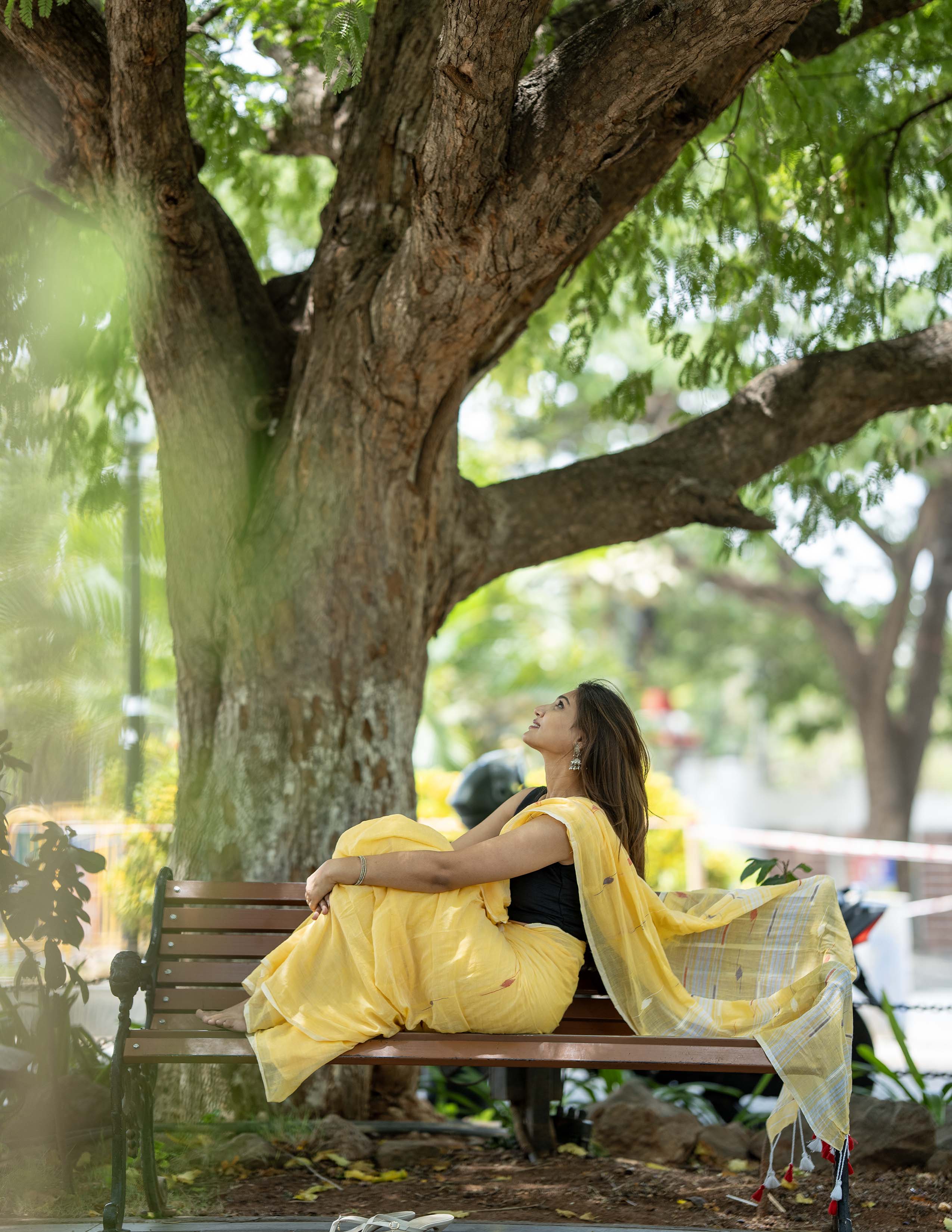 Sunshine in Six Yards Handloom Saree