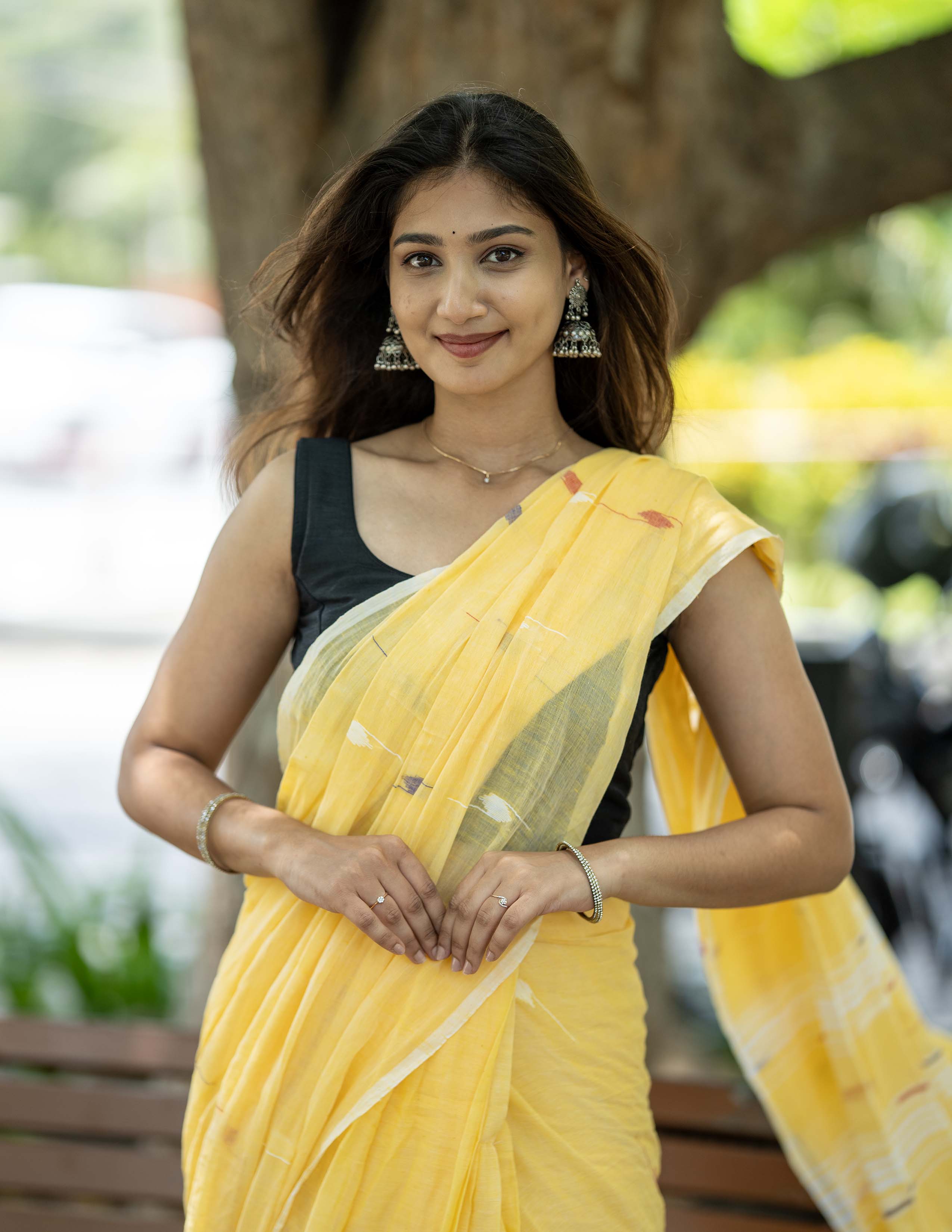 Sunshine in Six Yards Handloom Saree