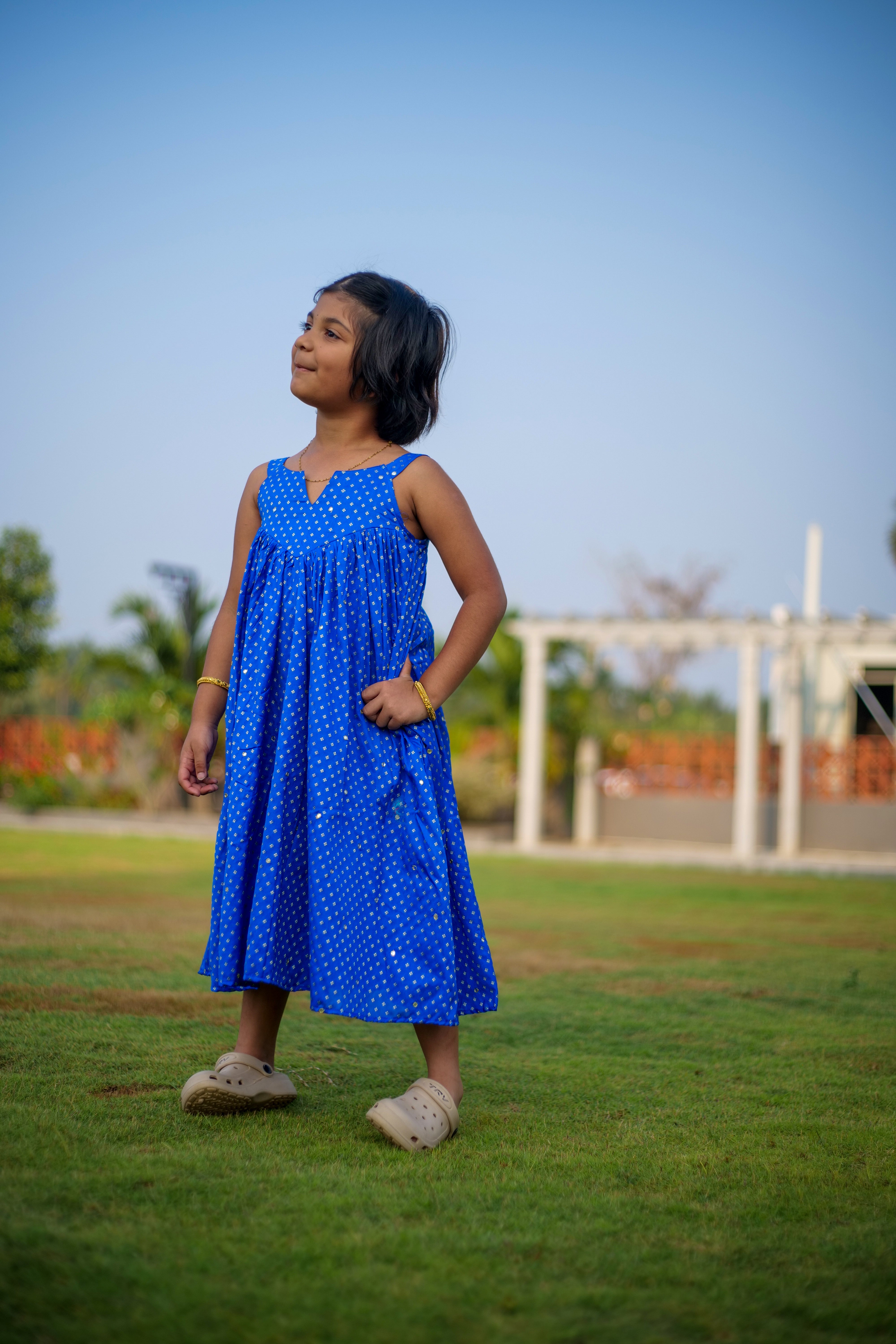 Twinkle Blue Gown-dark blue