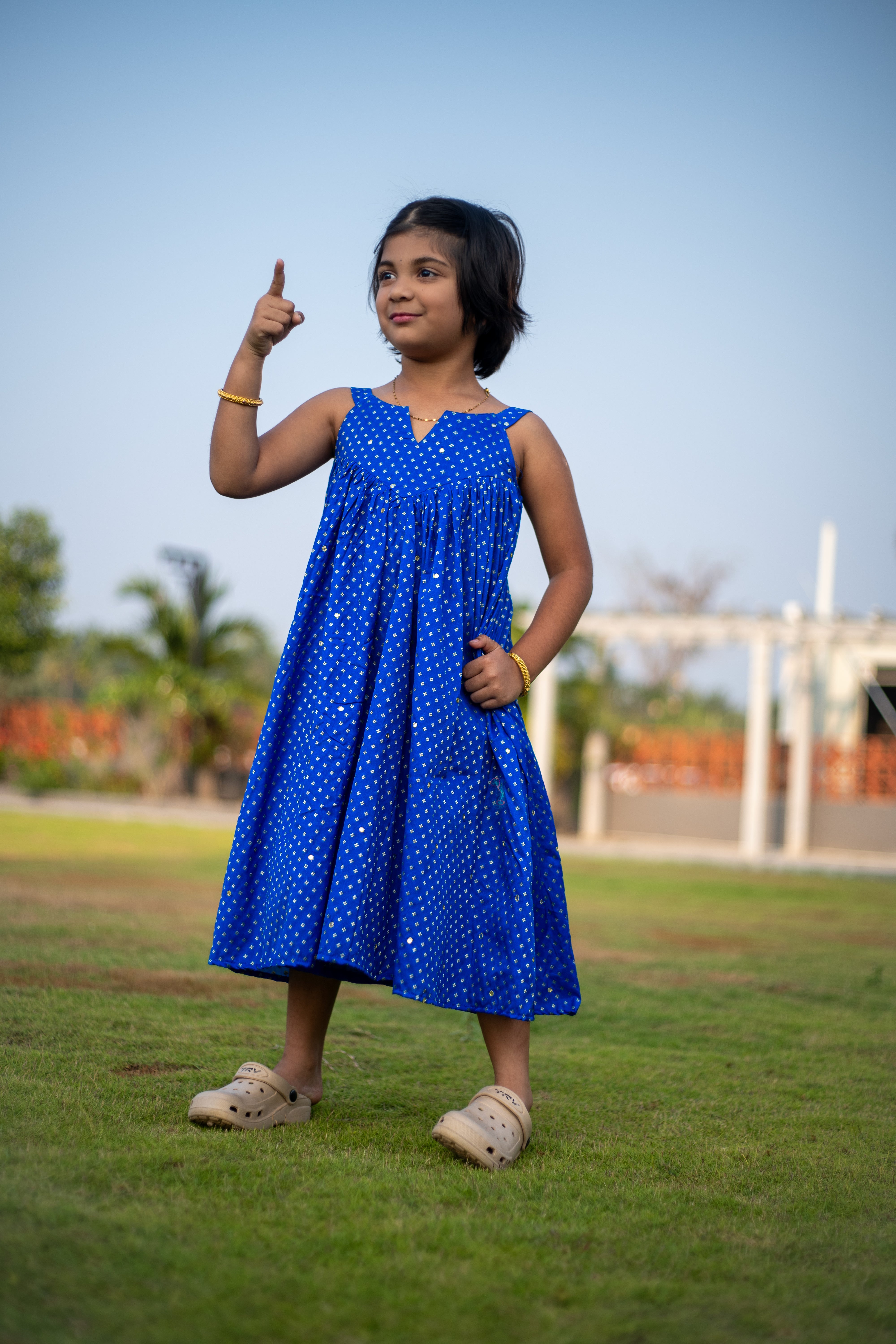 Twinkle Blue Gown-dark blue